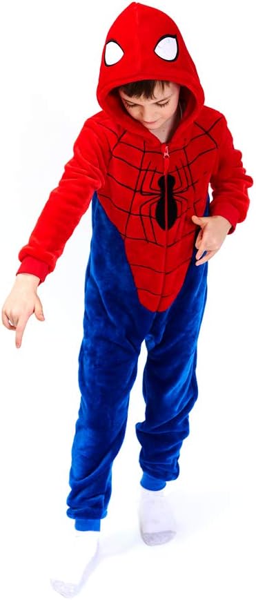 COSUSKET Kids Snug Fit Flannel Onesie Pajamas, Child Cartoon One-Piece Halloween Costume Boys Girls Gifts