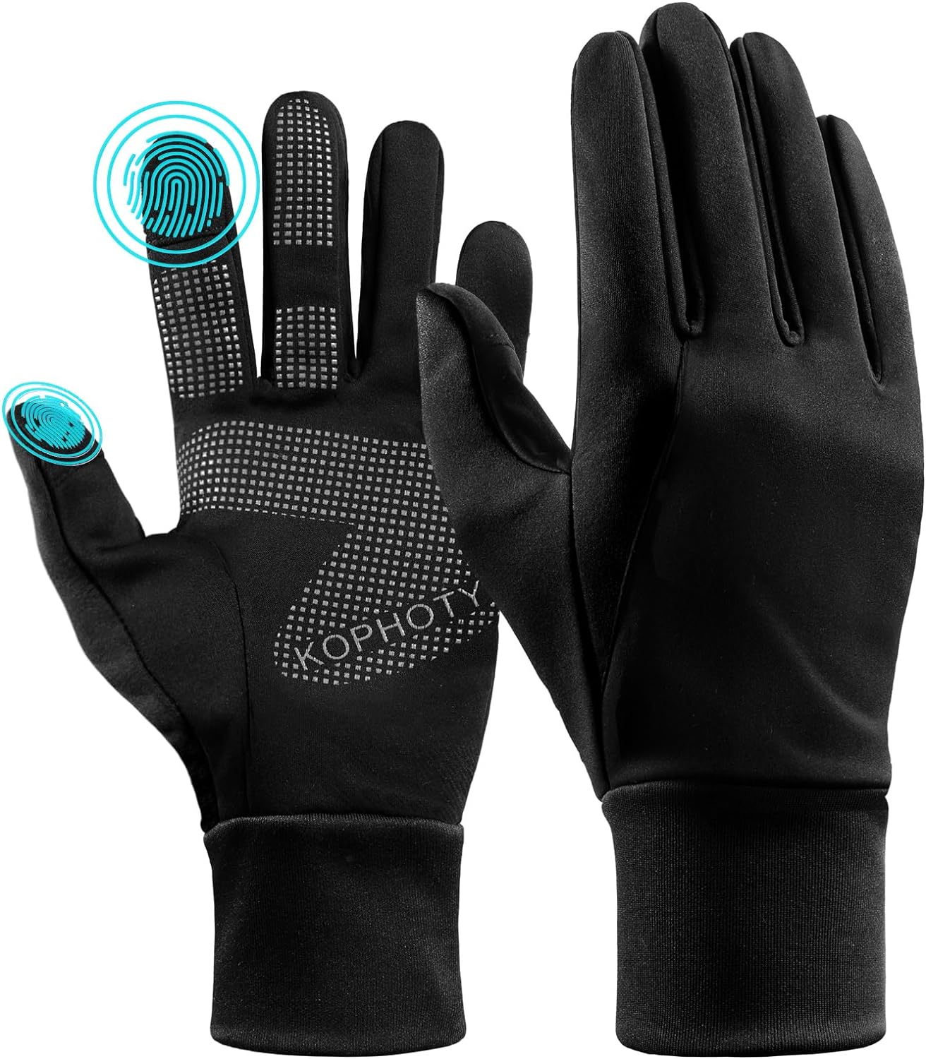 KOPHOTY Winter Gloves Men Women Touch Screen Warm Gloves Water Resistant Windproof Thermal Gloves for Driving Running Cycling Texting