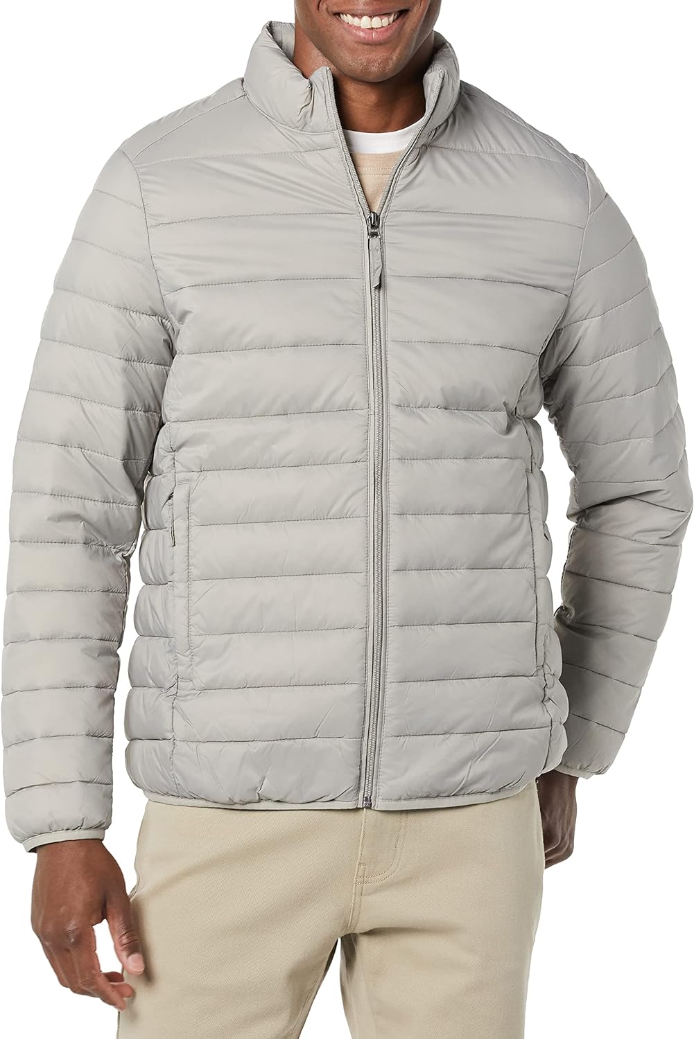  Essentials Men's Packable Lightweight Water-Resistant Puffer Jacket (Available in Big & Tall)