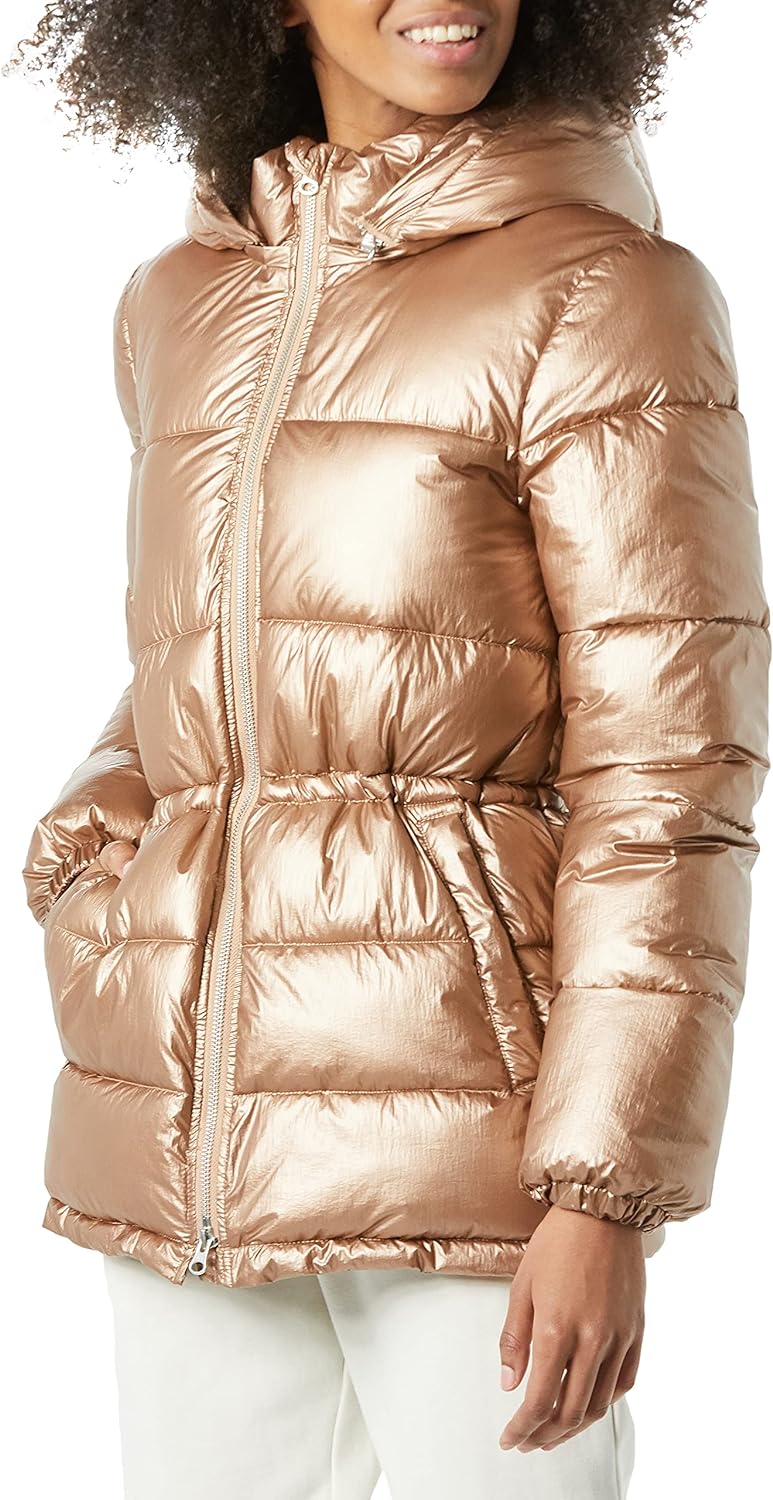  Essentials Women's Heavyweight Puffer Jacket with Drawstring Waist
