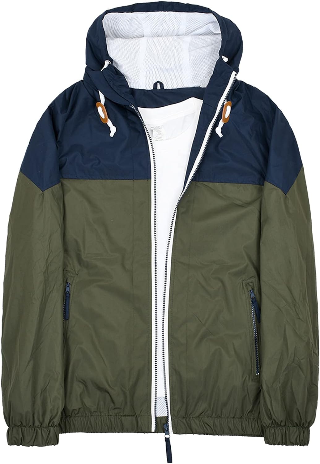MADHERO Mens Windbreaker Jacket Lightweight 90s Retro Wind Breakers
