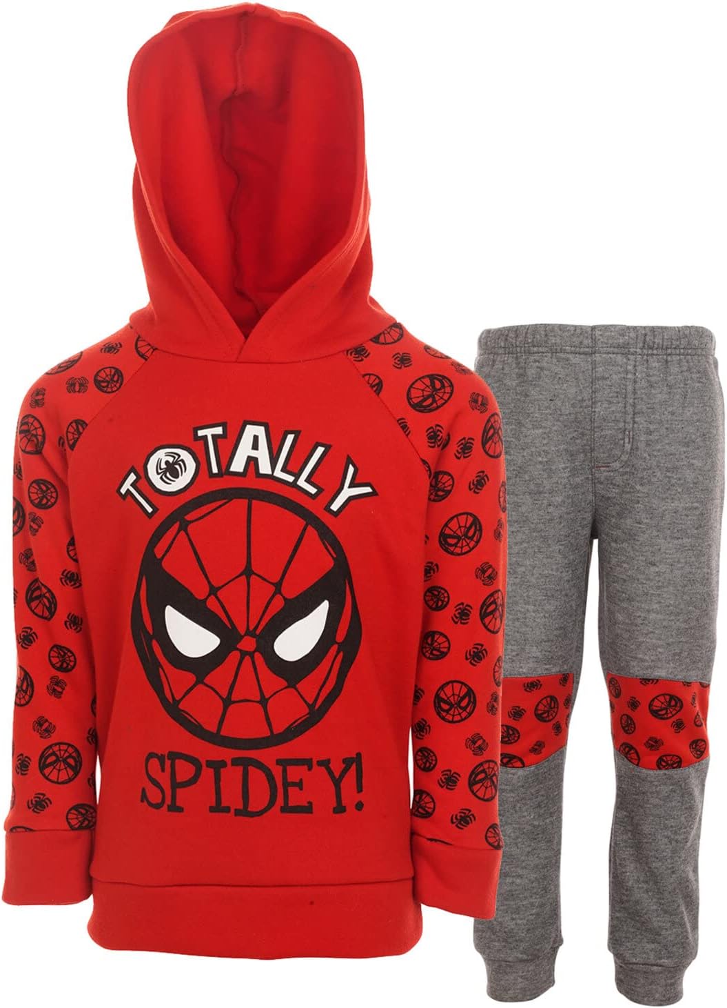 Marvel Avengers Spider-Man Miles Morales Baby Fleece Pullover Hoodie and Jogger Pants Outfit Set Toddler to Big Kid