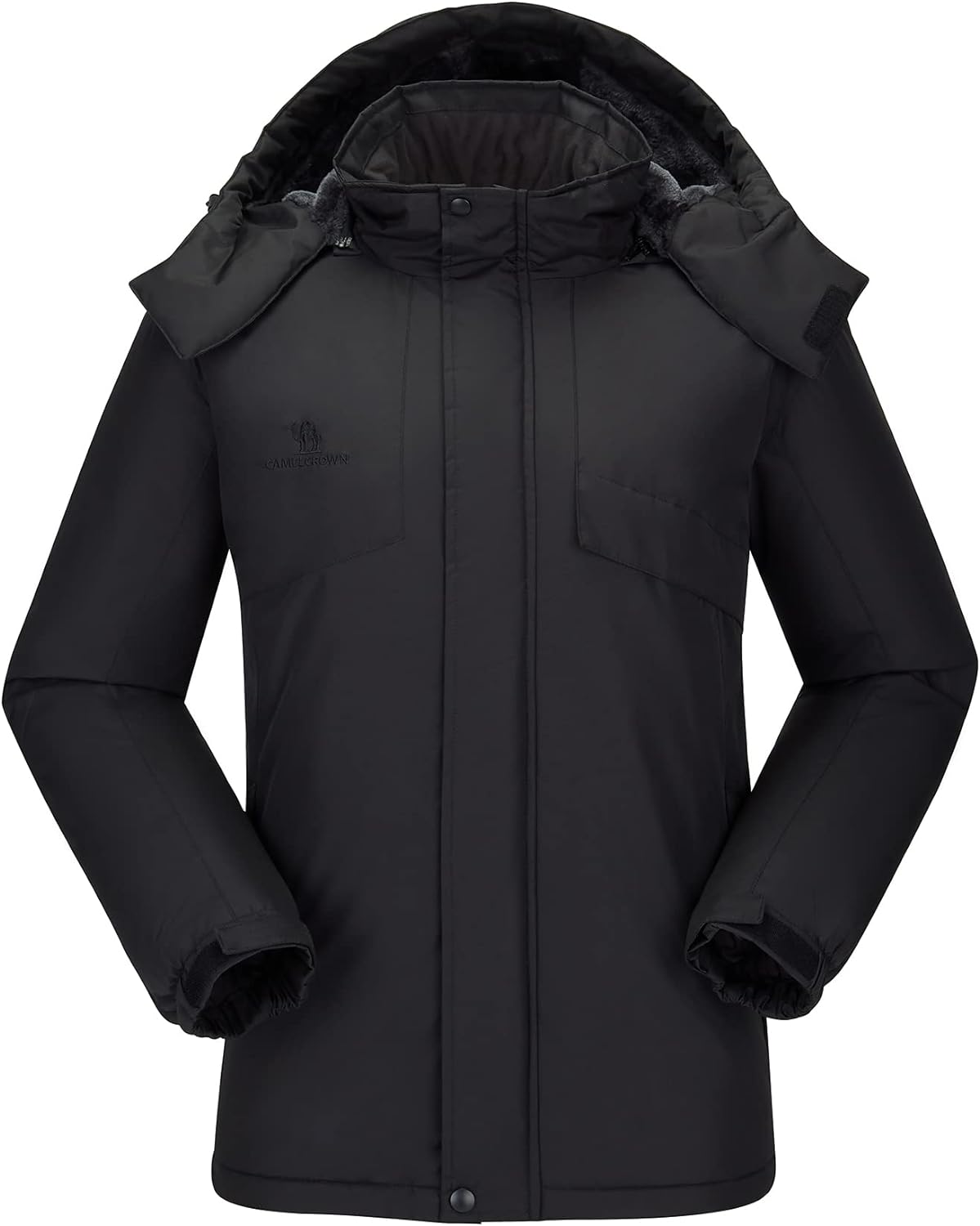 CAMEL CROWN Men's Waterproof Ski Jacket Warm Winter Snow Coat Mountain Windbreaker Hooded Raincoat Snowboarding Jacket