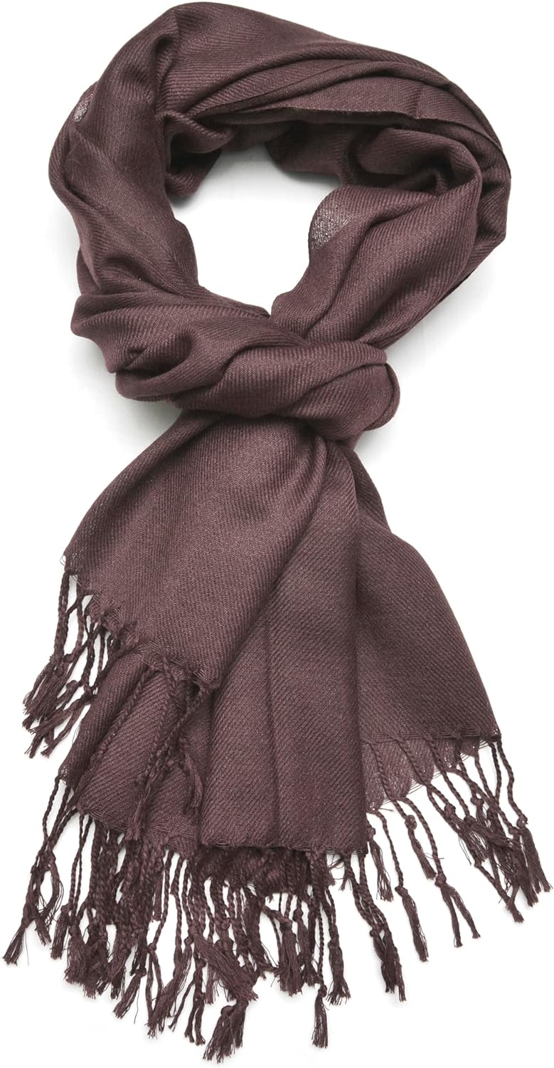 Gelante Plain Soft Pashmina Shawl Wrap Scarf Solid Colors.