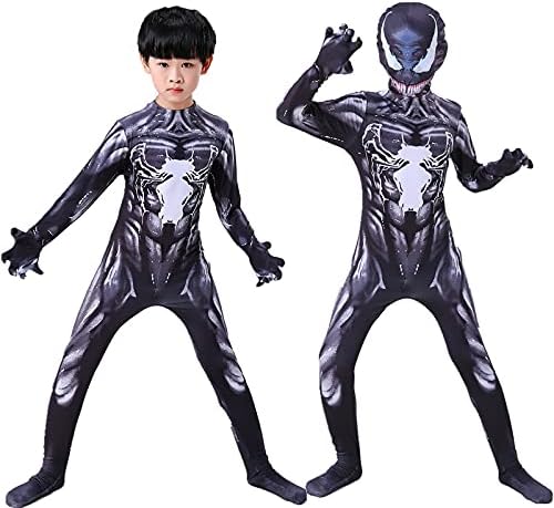 Reuyer Kids Halloween Costume Boys Superhero Cosplay Bodysuit for Children