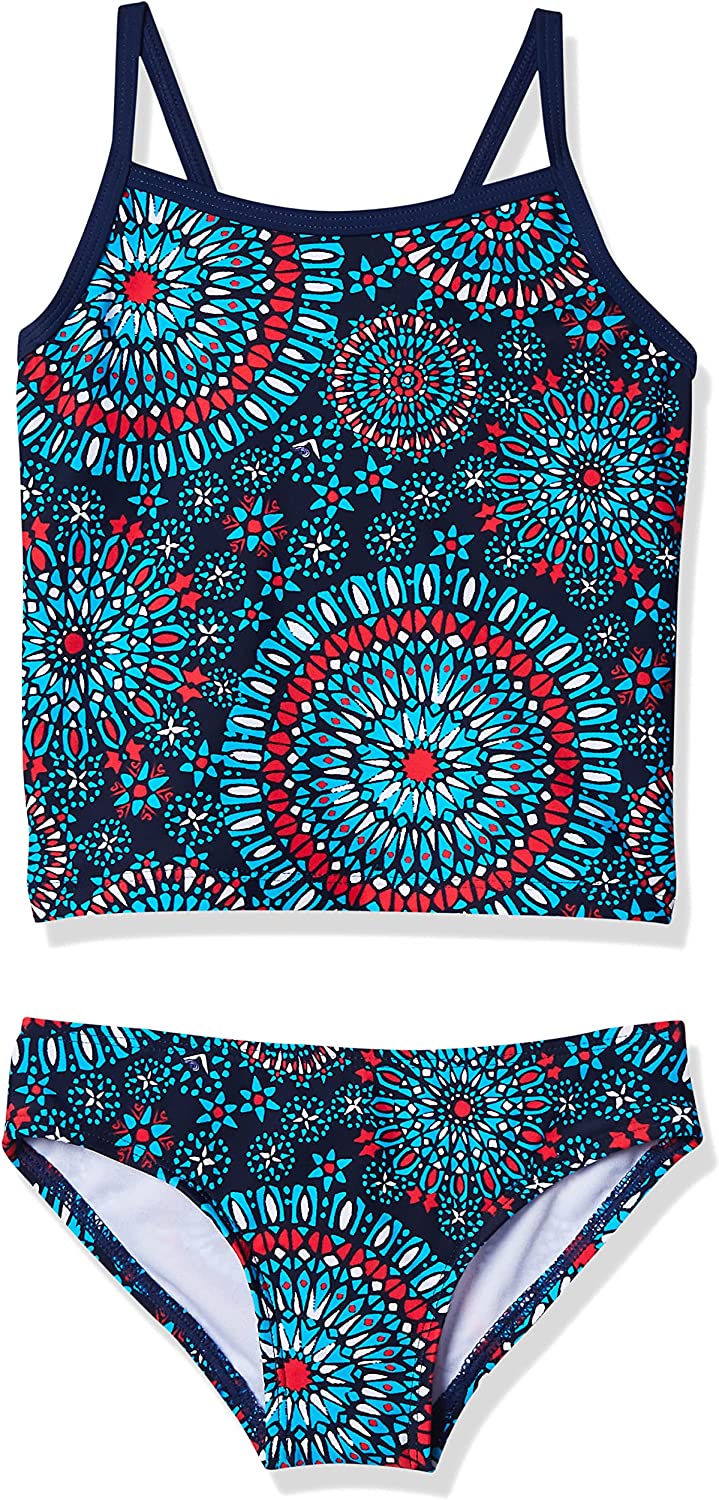 Kanu Surf Girls' Melanie Beach Sport 2-pc UPF 50+ Banded Tankini Swimsuit