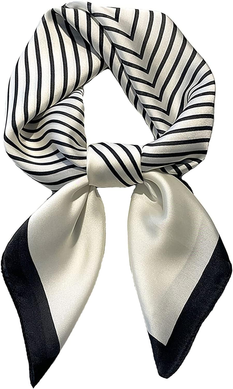 Roizsx Fashion Hair Scarf for Women Lightweight Silk Feeling Head Scarves Square Bandanas 27.5× 27.5 inches