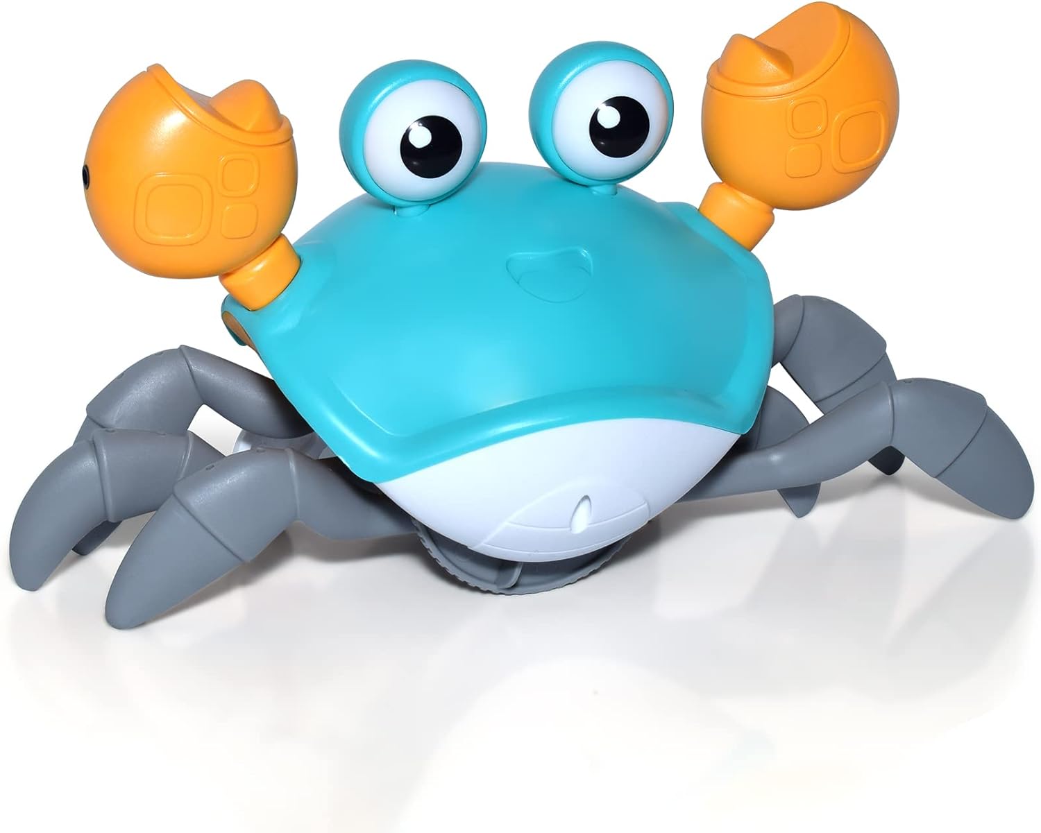 Sakiyrmai Baby Crawling Crab Infant Toys, Toddler Tummy Time Toys with Dancing Walking Moving Sensory Induction Cute Crab Toys for Ages 0-6,6-12 Months,1-6 Years