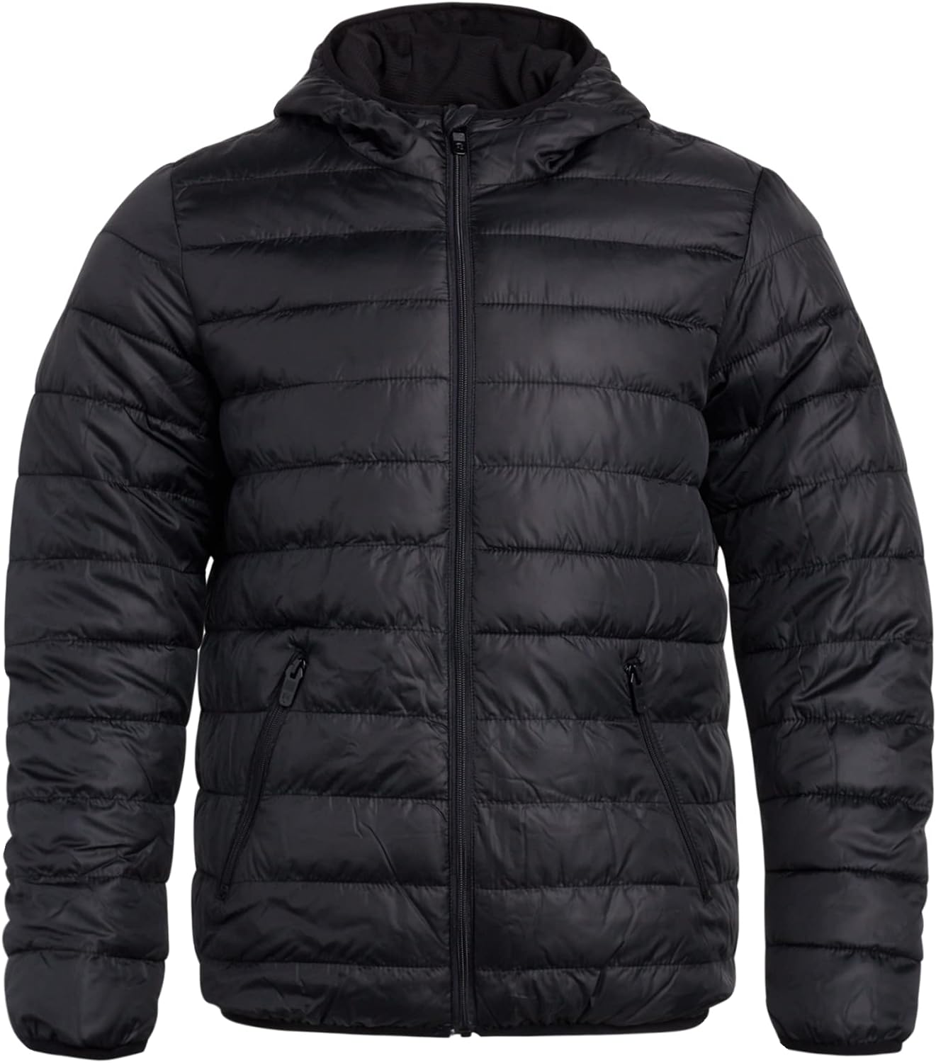 Perry Ellis Men's Winter Jacket - Quilted Bubble Puffer Windbreaker Coat (Size: S-XXL)