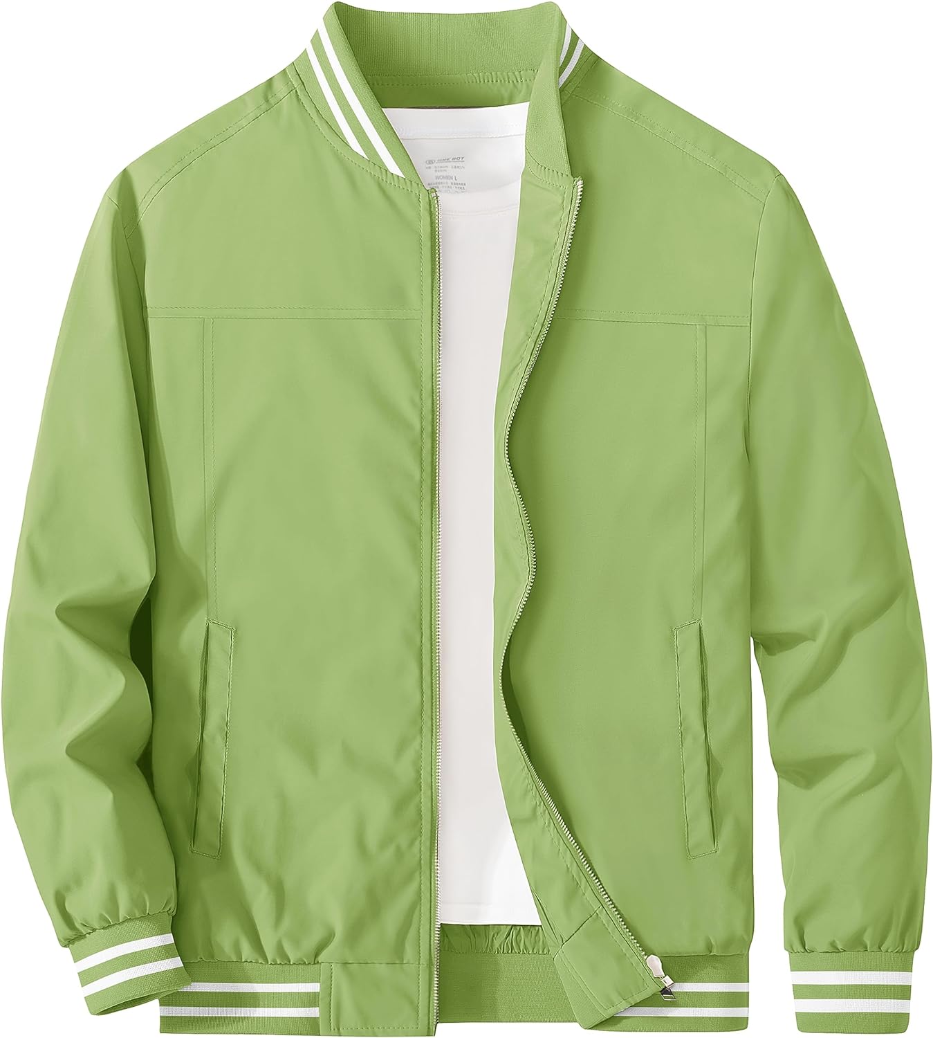 MAGCOMSEN Men‘s Lightweight Jacket Casual Bomber Jacket Full Zip Windbreaker Light Autumn Jackets