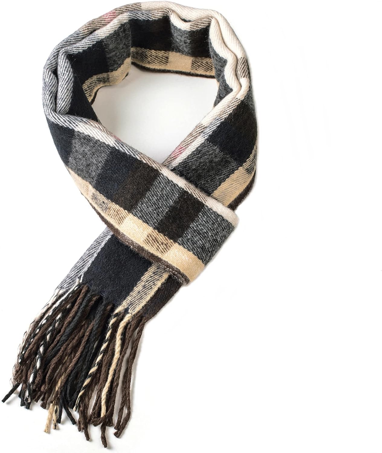 Alpine Swiss Mens Plaid Scarf Softer Than Cashmere Scarves Winter Shawl