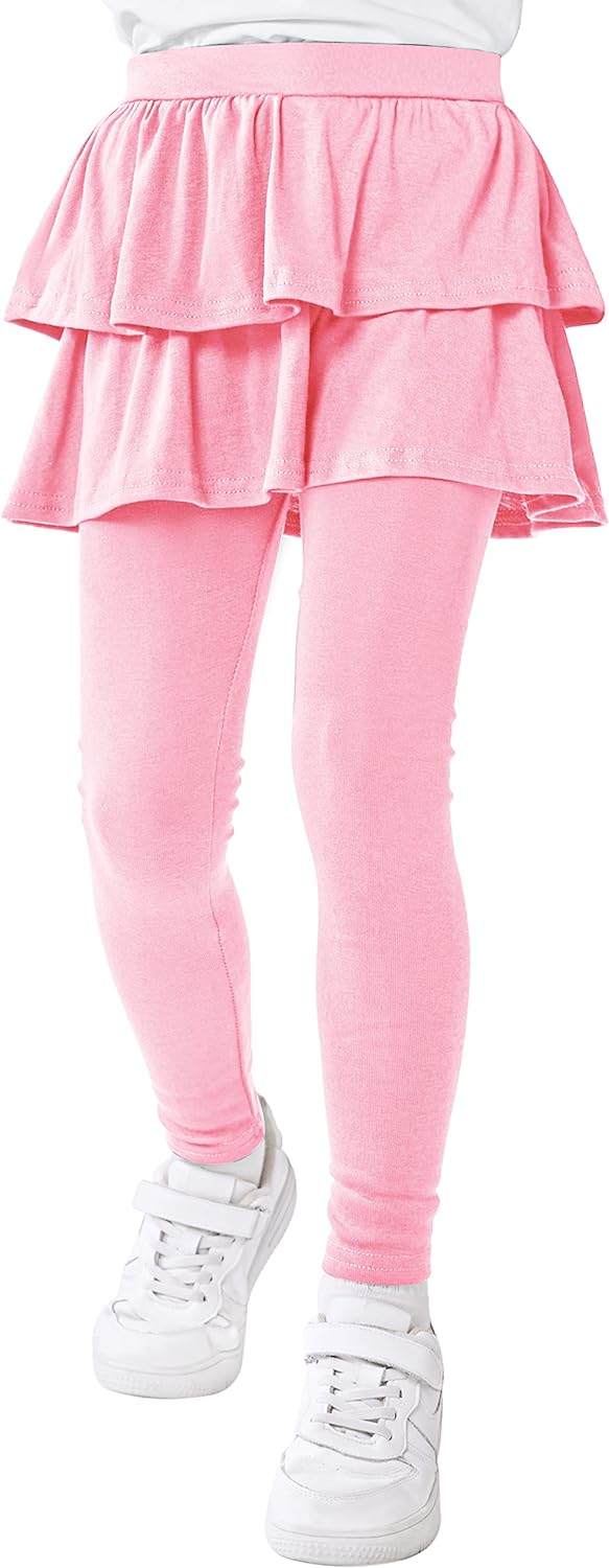 Resinta Girls' Leggings with Skirt Ruffle Skirt Pants Warm Tutu Pants Girls Footless Tights Lovely Skirt Leggings for Girls