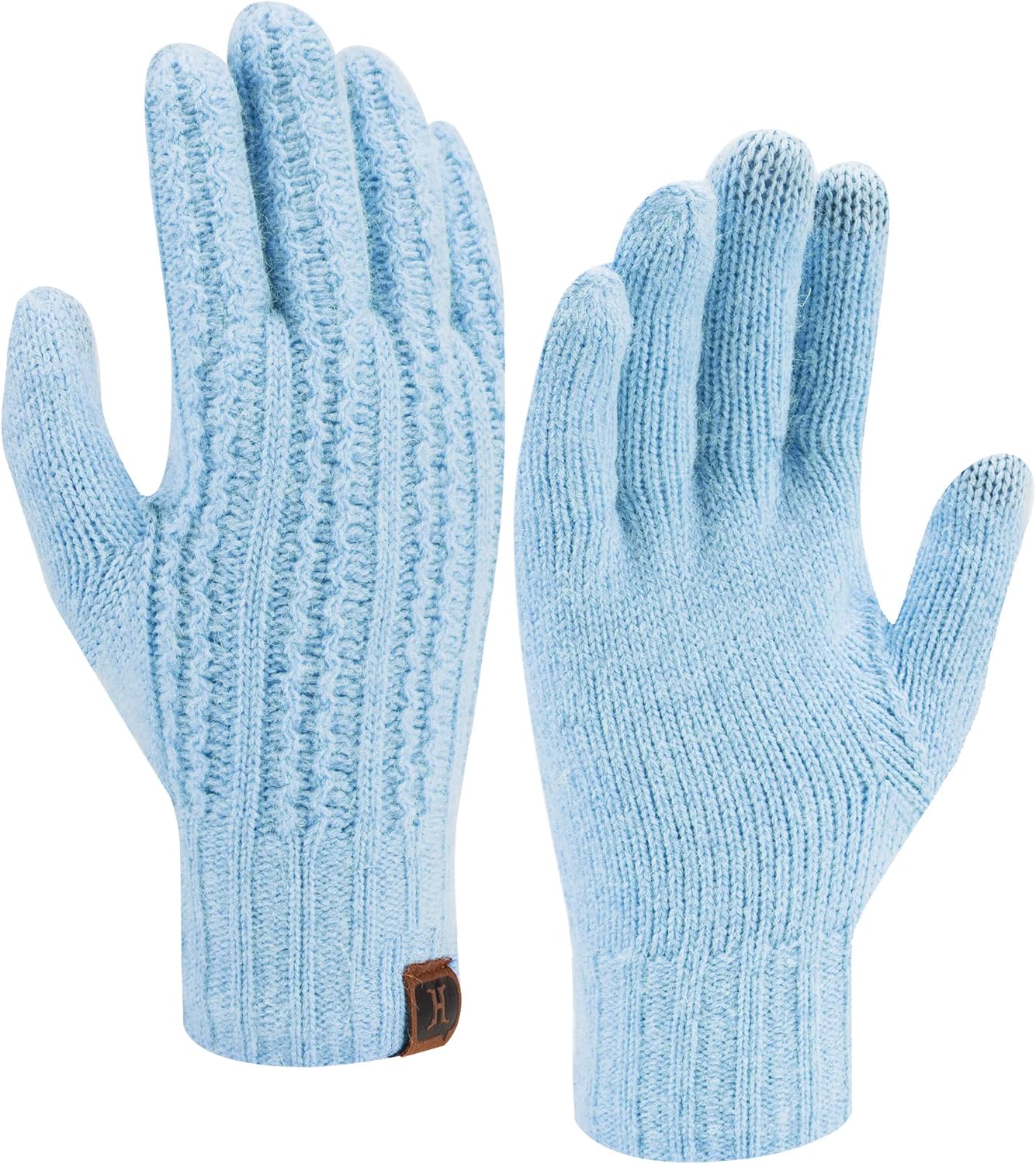 FZ FANTASTIC ZONE Women's Winter Warm Thermal Touchscreen Knit Gloves Fleece Lined Cold Weather