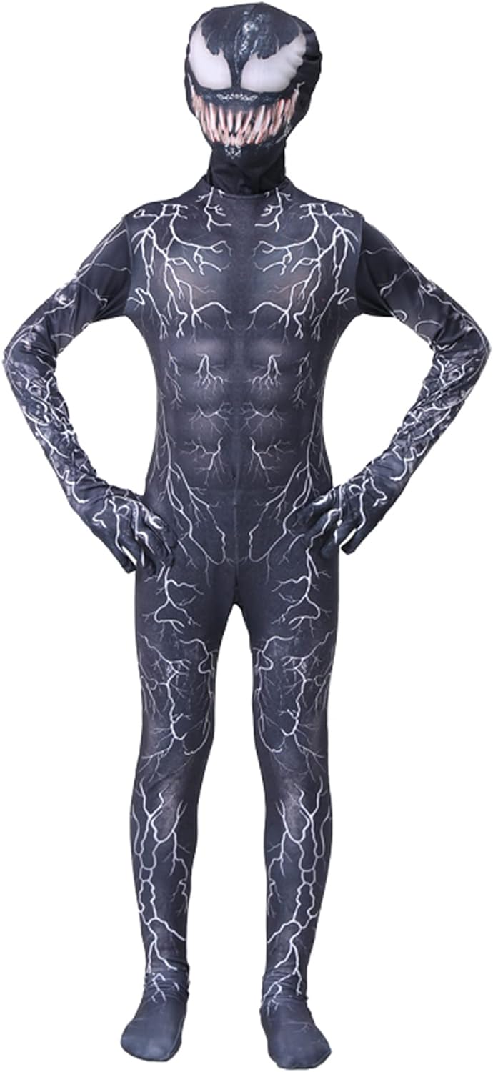 Super hero role play jumpsuit 3D style children's performance costume is compatible with Halloween costume