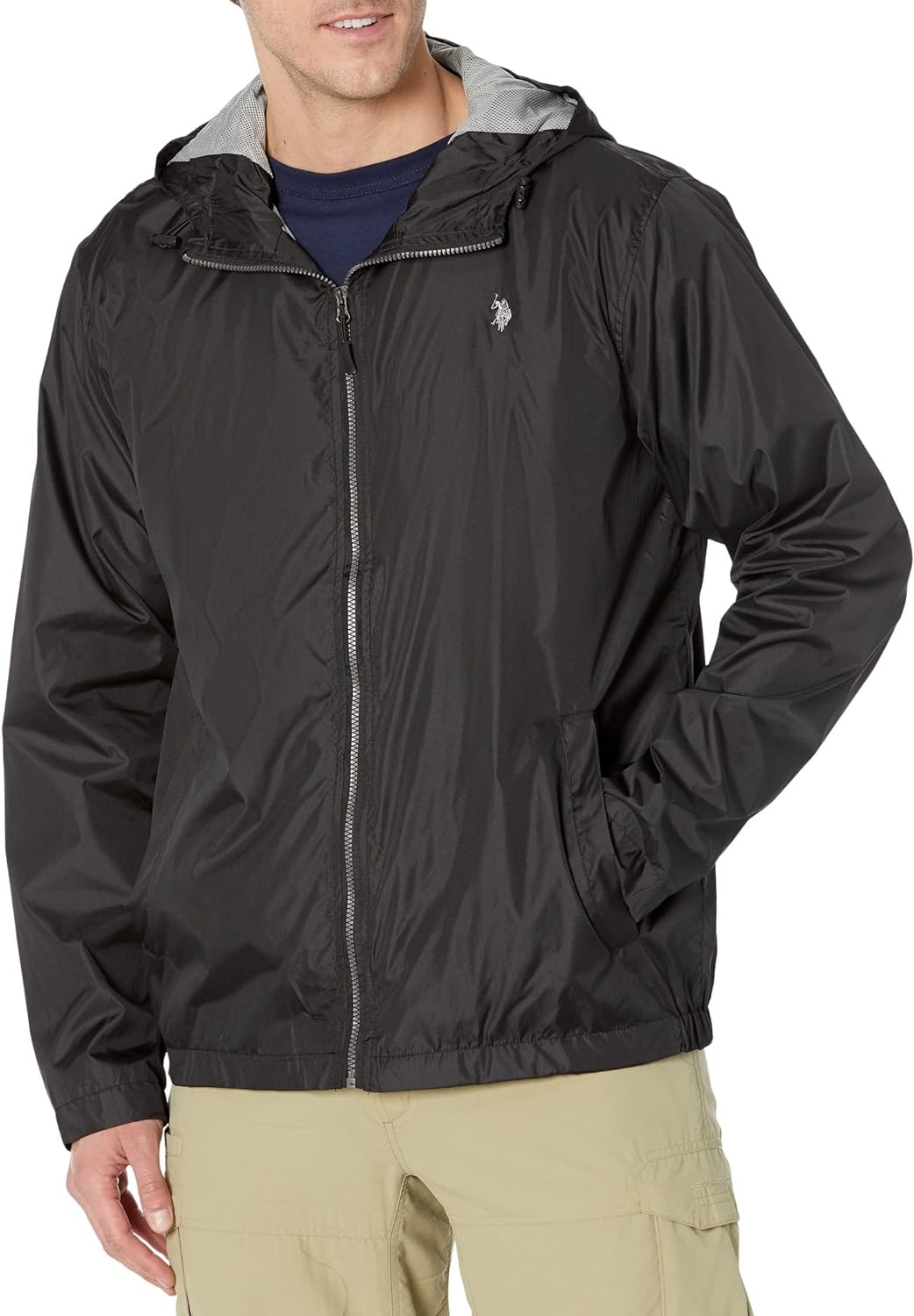 U.S. Polo Assn. mens Uspa Solid Windbreaker
