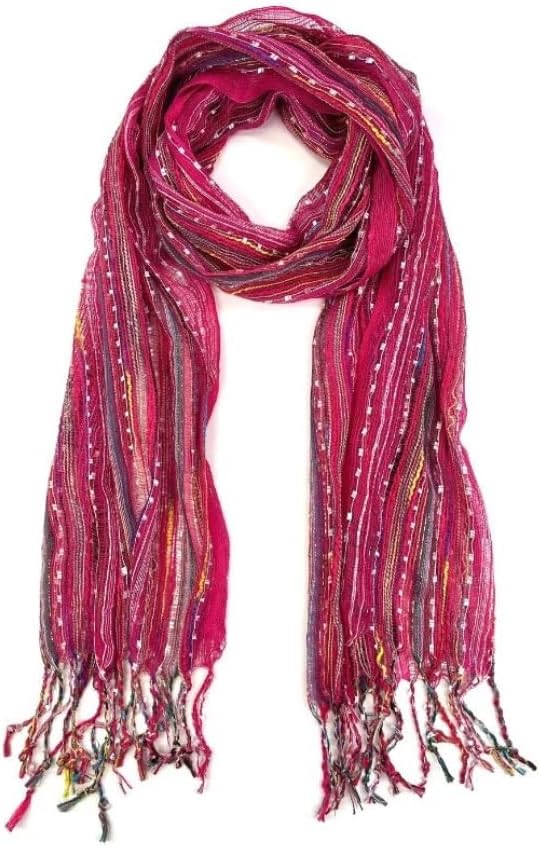 Humble Hilo Multi-Colored Scarf/Shawl for Women Lightweight Head or Neck Scarf
