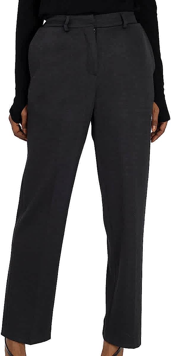 BURBERRY Ladies Charcoal Grey Straight Cashmere Trousers, Brand Size 10 (US Size 8)
