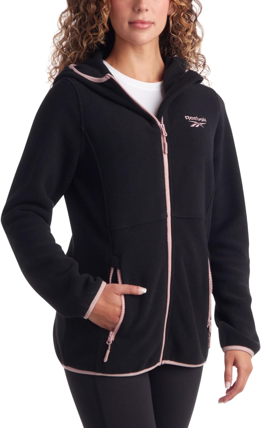Reebok Women's Jacket - Polar Fleece Sweatshirt Jacket - Lightweight Coat for Women (S-XL)