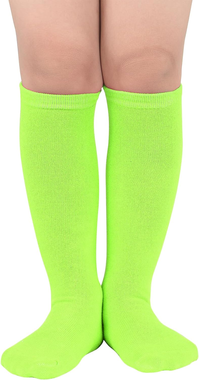Century Star Kids Child Soccer Socks Knee High Tube Socks Toddler Girls Uniform Socks Cotton Sport Stocking for Boys