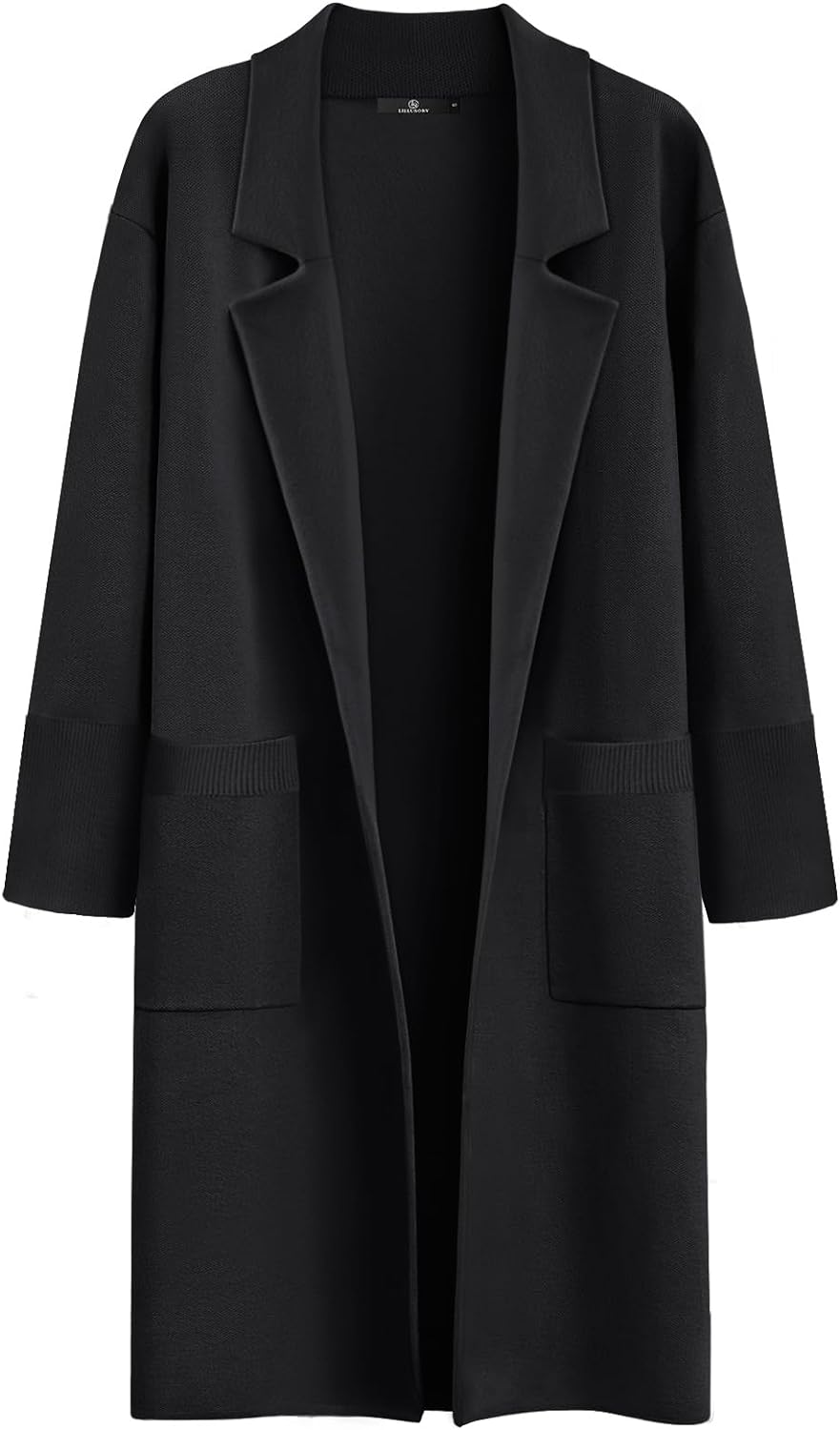 LILLUSORY Women's Long Dressy Cardigan Sweaters Fall Trendy Oversized Coatigan Knit Jacket Winter Coats