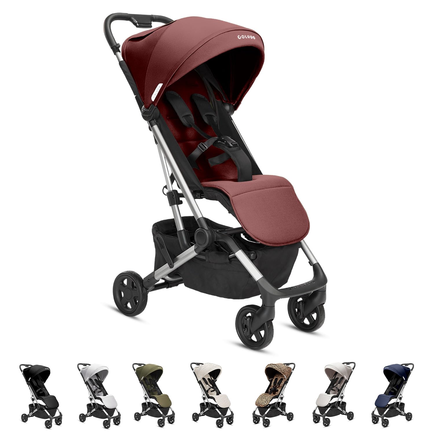 Colugo Compact Stroller - One Hand Fold Lightweight Stroller, Travel Stroller, Toddler Stroller, Airplane Stroller, Foldable Stroller with Rain Cover, Backpack and Cup Holder (Cocoa)