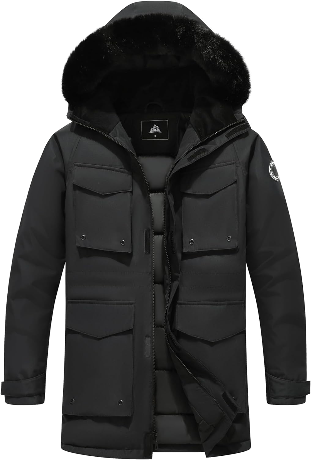 MOERDENG Men's Winter Thickened Warm Down Coats Windproof Waterproof Hooded fashions Puffer Jacket