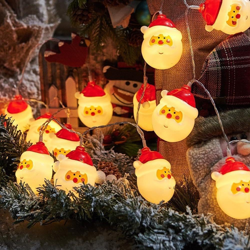 Christmas String Lights, 20 LEDs Remote Control Waterproof Battery Operated LED Christmas Lights for Xmas Tree Indoor Outdoor Holiday Decorations with 8 Flashing Modes, Christmas Ornaments Décor