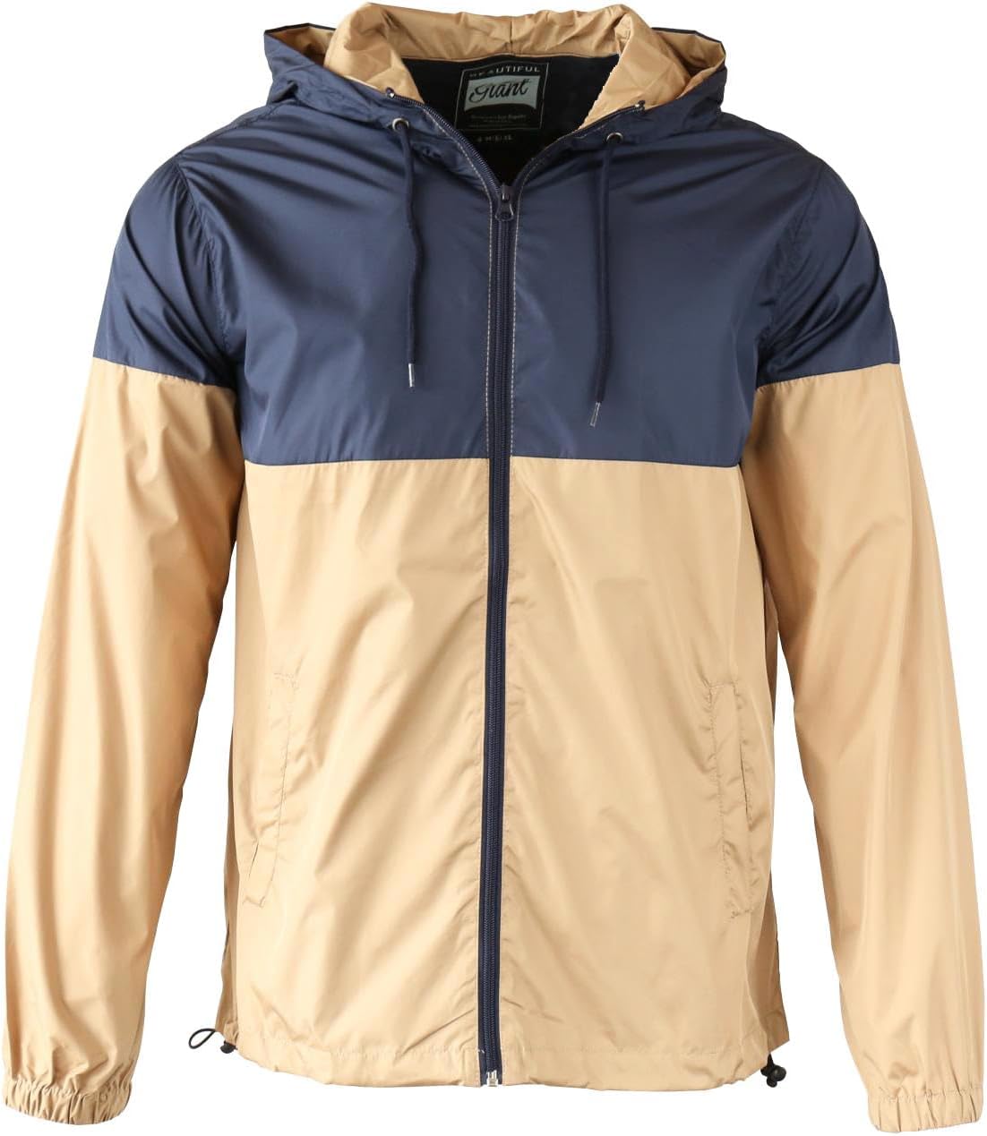 YUBIKWETE Lightweight Men's Windbreaker - Breathable Hooded Jacket for Outdoors & Commutes