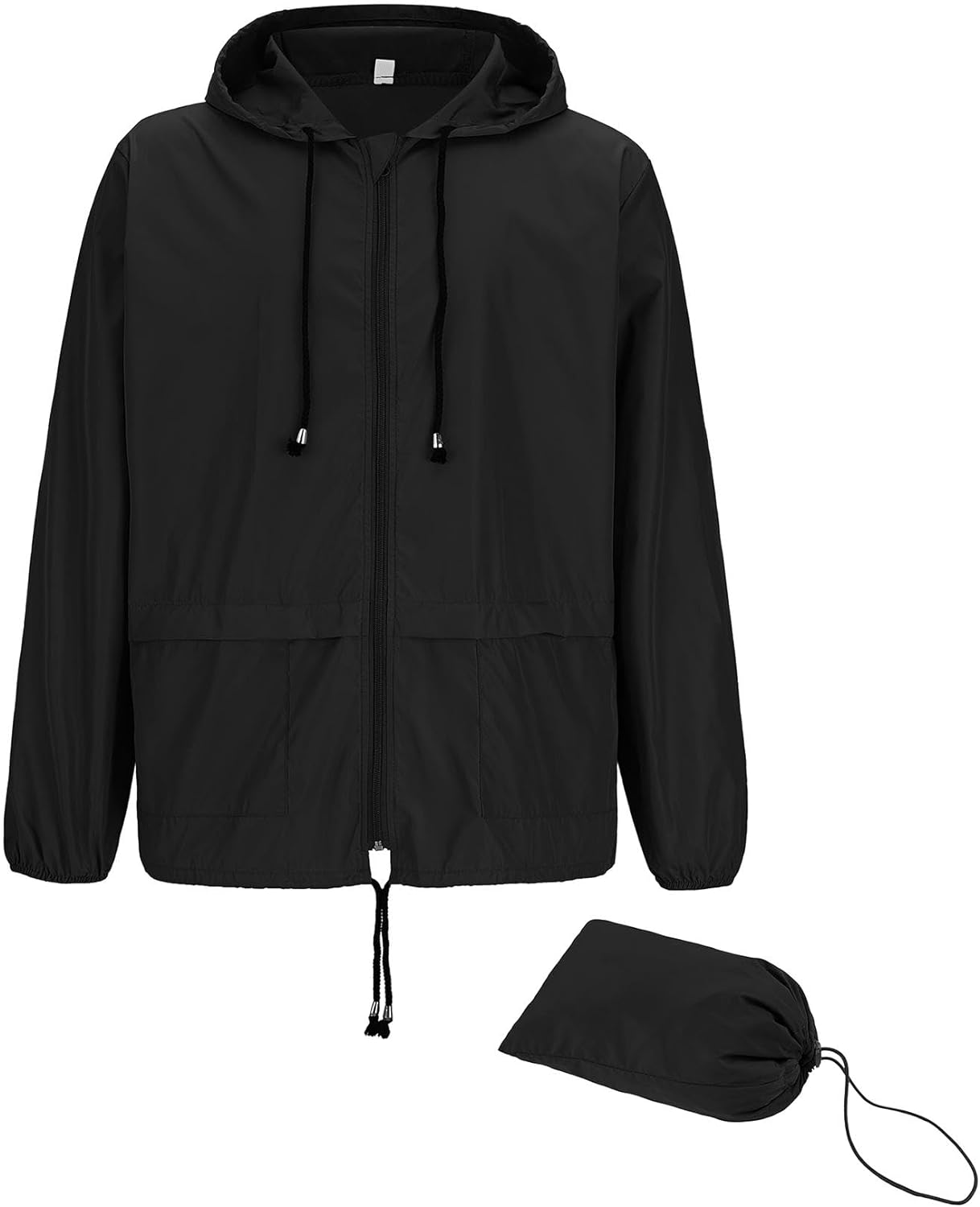 Durio Packable Rain Jacket for Men Lightweight Rain Coats for Men Waterproof Windbreaker Jackets with Hood Cycling Running