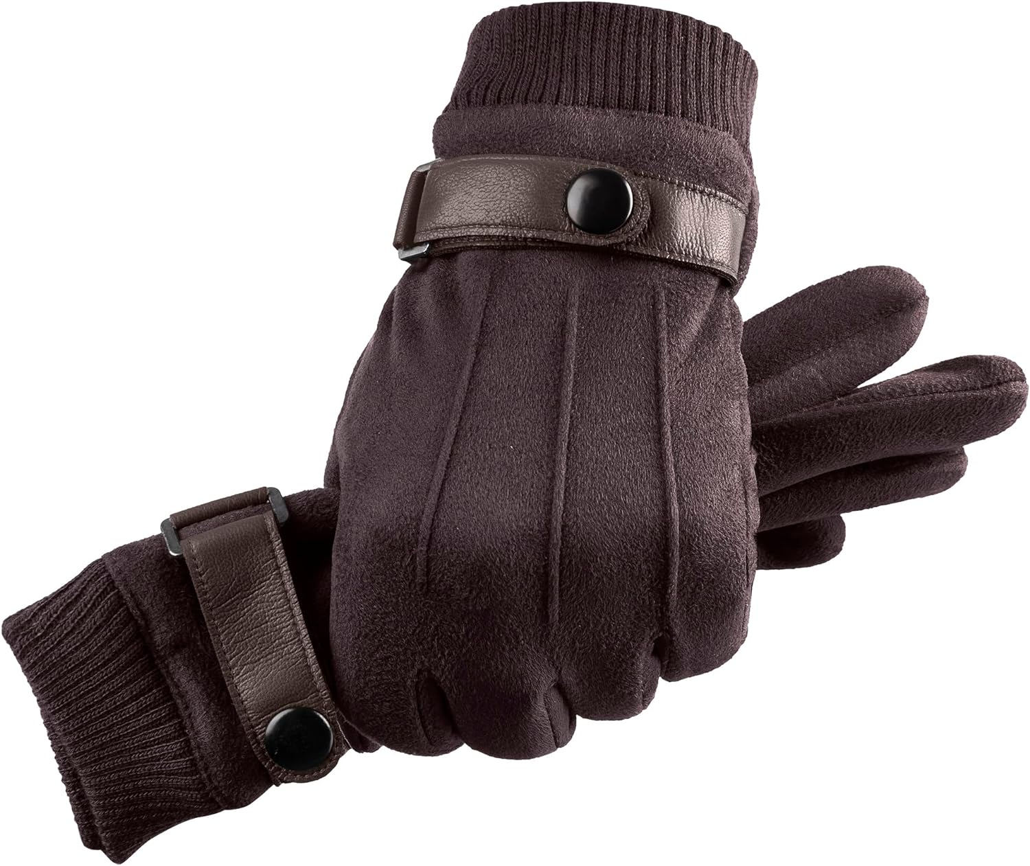 Kalapa Mens Gloves Winter Touchscreen Texting Phone Windproof Driving Motorcycle Gloves for Men Fleece Lined Thick Warm Gloves