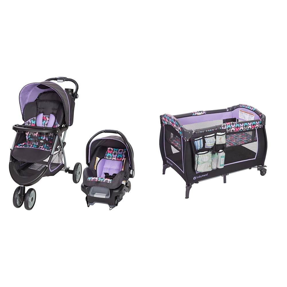 Baby Trend EZ Ride 35 Travel System, Sophia & Trend-E Nursery Center, Sophia