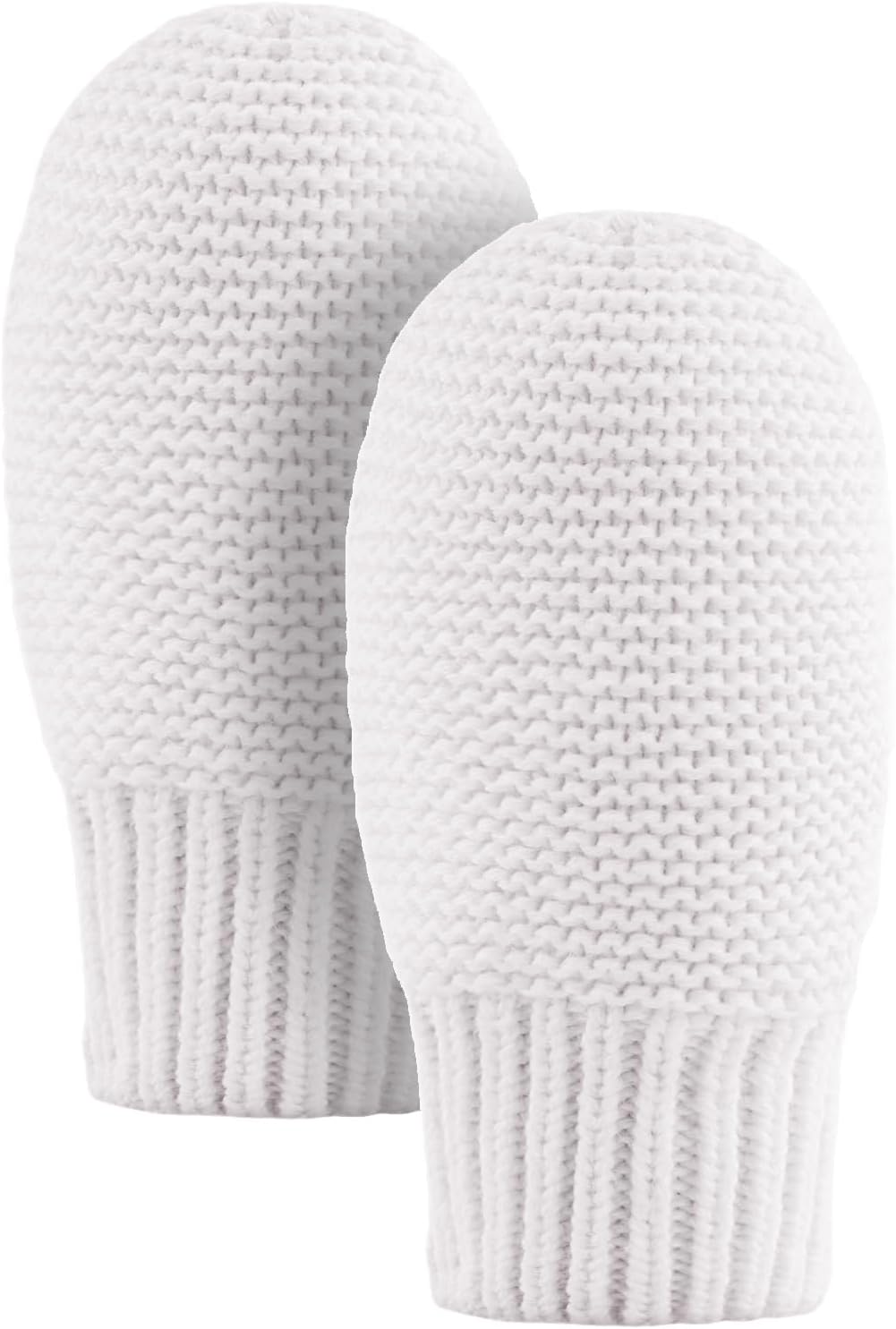 JANGANNSA Basic Winter Baby Mittens Knitted Boys Girls Gloves Warm Fleece Lined Kids Mittens