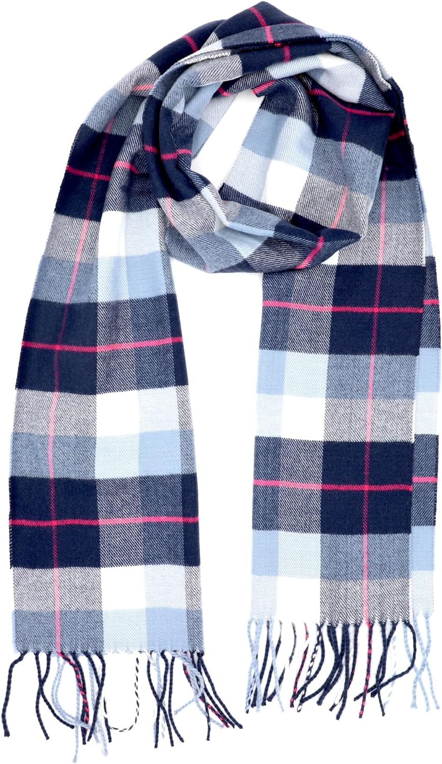 Achillea Scottish Tartan Plaid Scarf, Classic Winter Scarf, Soft Cashmere Feel Men’s & Women's Scarves