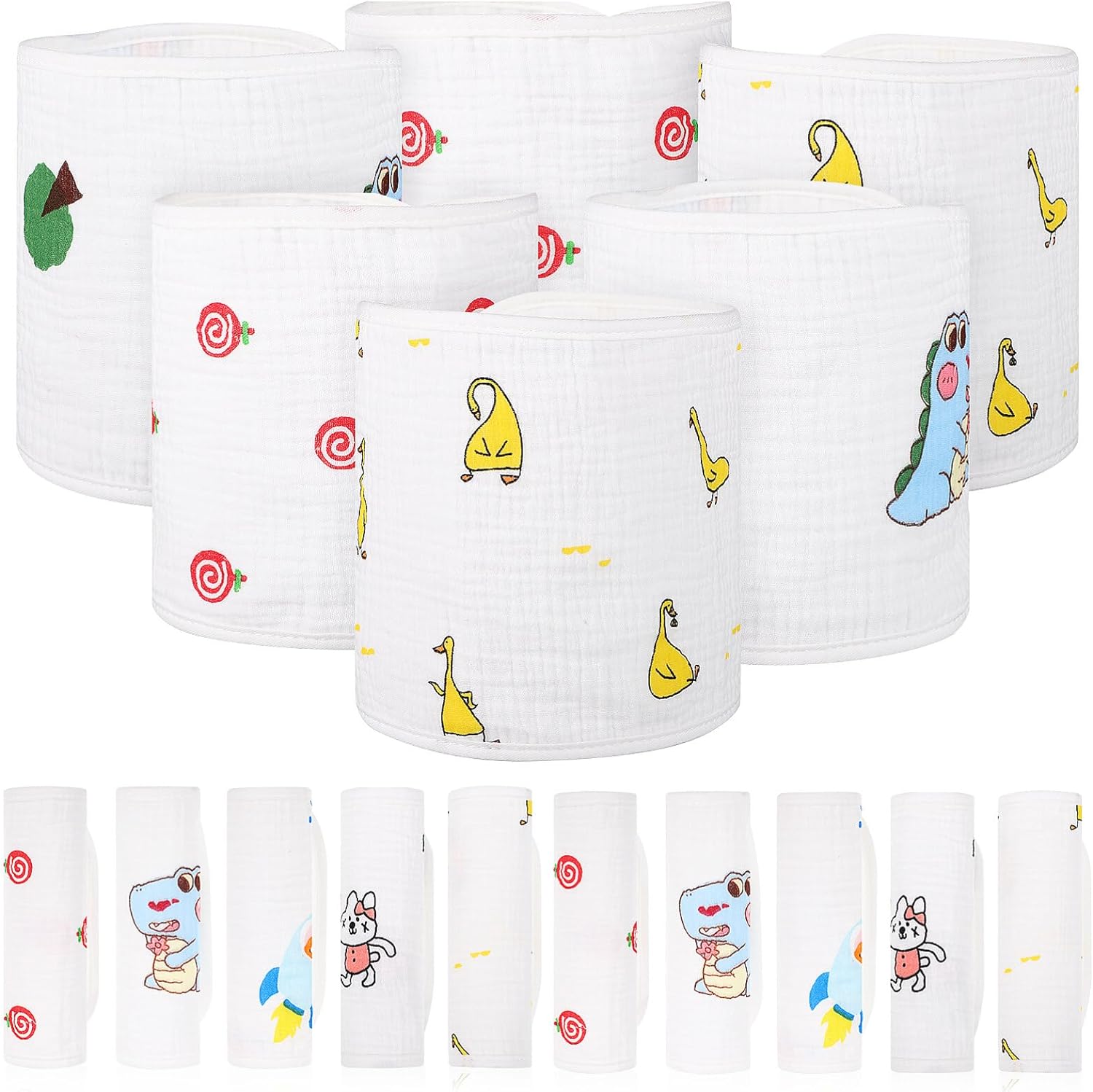 HEALLILY 20pcs Newborn Belly Band Infant Belly Protector Cute Cotton Belly Cover for Baby