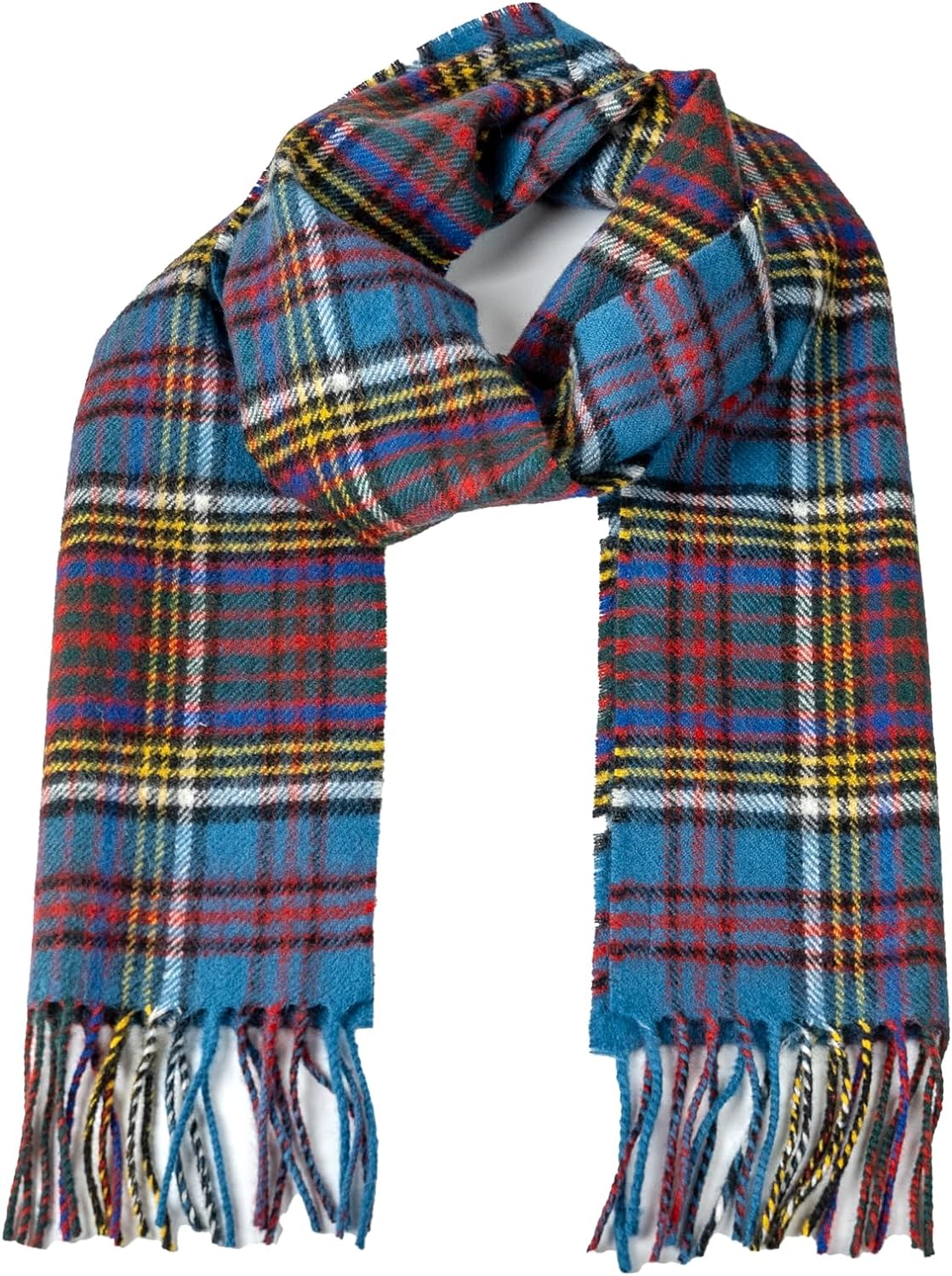 Briomhar Tartan Plaid Scottish Scarf - 100% Lambswool Made in Scotland for Men or Women