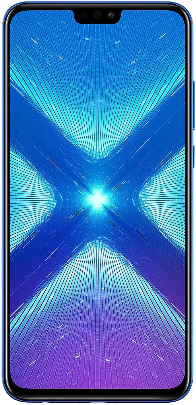 HUAWEI Honor 8X (64GB + 4GB RAM) 6.5" HD 4G LTE GSM Factory Unlocked Smartphone - International Version No Warranty JSN-L23 (Blue)