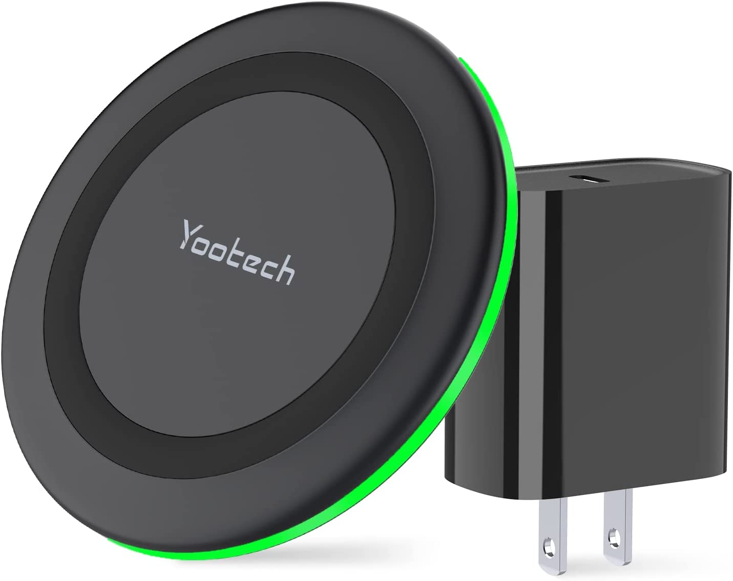 yootech Wireless Charger, 10W Max Wireless Charging Pad with Quick Adapter, Compatible with iPhone 14/14 Plus/14 Pro/14 Pro Max/13/13 Mini/SE /12/11/X/8,Samsung Galaxy S22/S21/S20,AirPods Pro 2