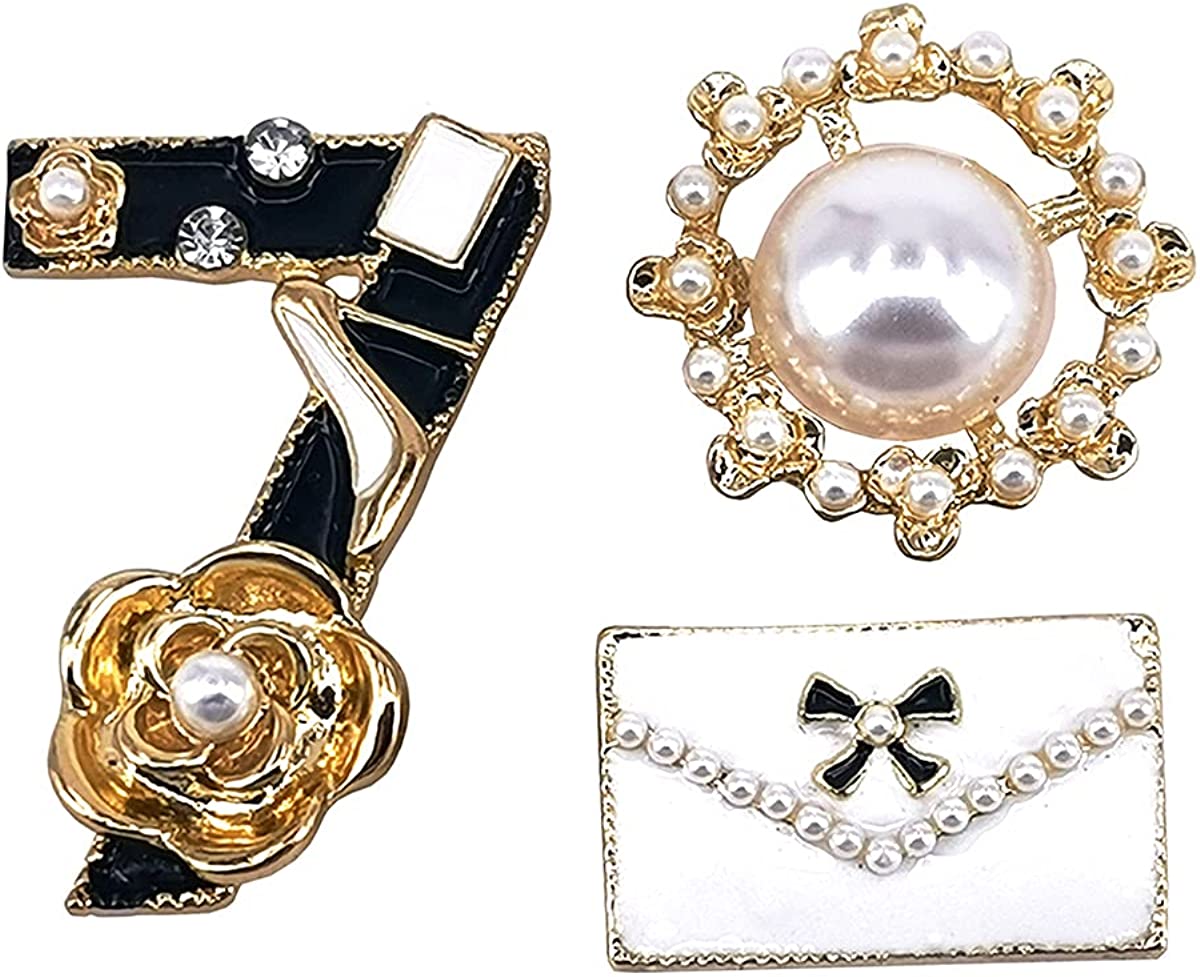 Celebrity Designer Inspired Gift Set Wedding Party Jewelry Flower Brooch Pin