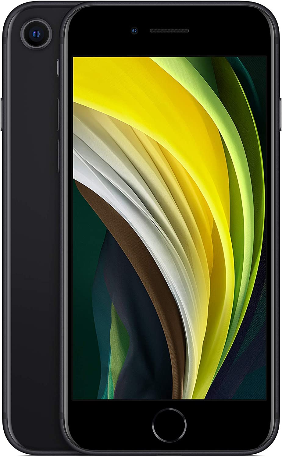 Apple iPhone SE 2nd Generation, US Version, 64GB, Black - Unlocked (Renewed)