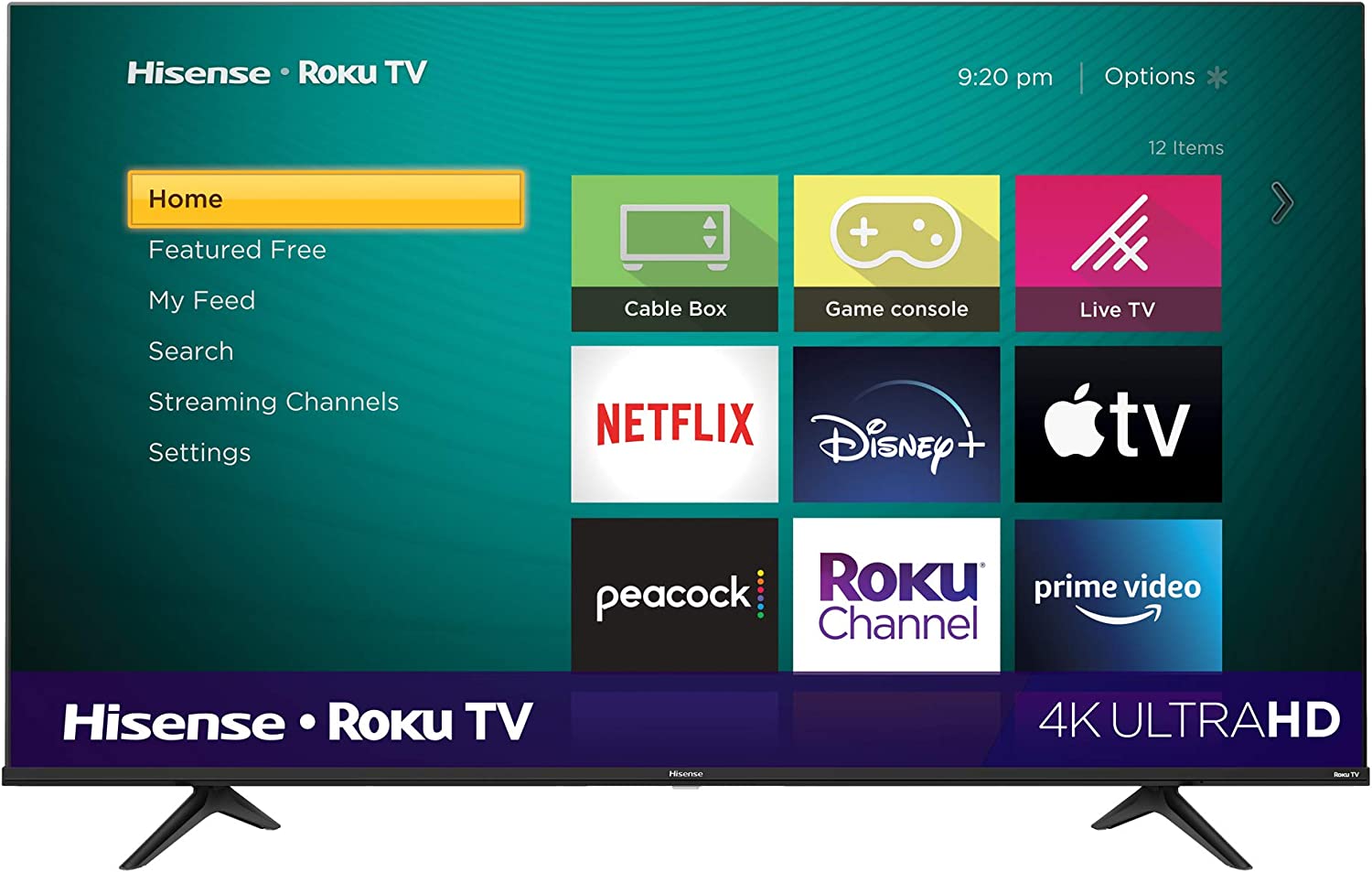 Hisense 65-Inch Class R6 Series Dolby Vision HDR 4K UHD Roku Smart TV with Alexa Compatibility (65R6G,  Model),Black