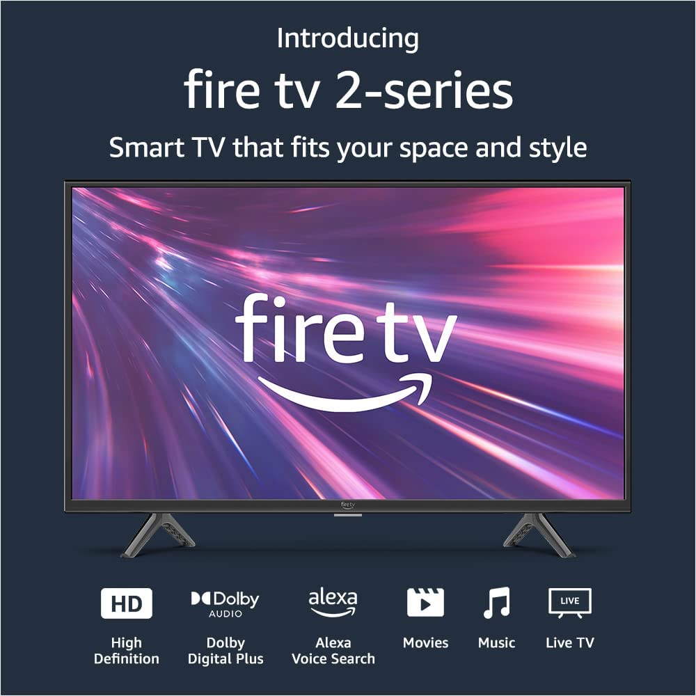 Introducing  Fire TV 32" 2-Series 720p HD smart TV, stream live TV without cable