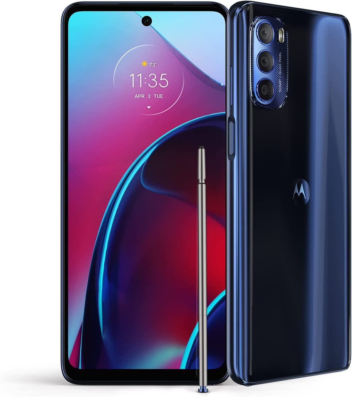 Moto G Stylus  2-Day battery | Unlocked| Made for US by Motorola | 6/128GB | 50MP Camera | Twilight Blue
