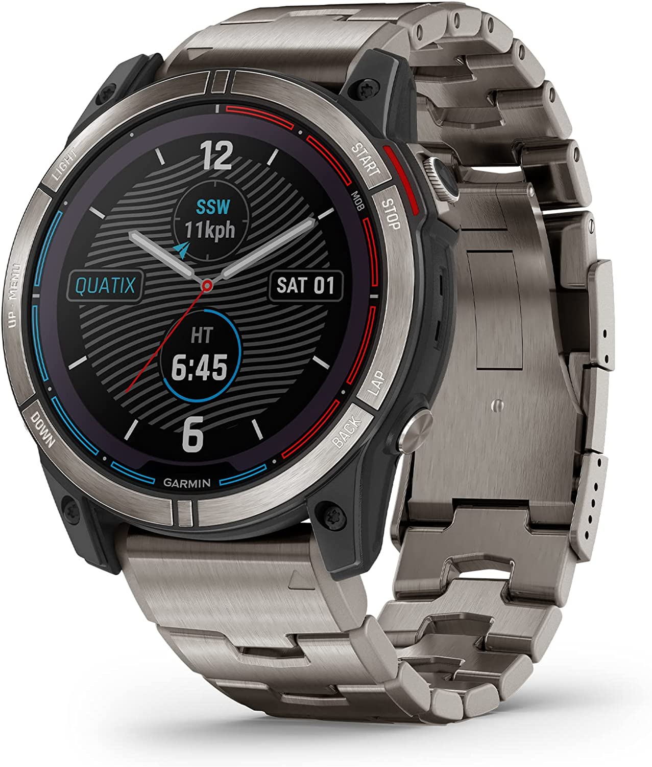 Garmin quatix? 7X Solar Edition, Marine GPS Smartwatch, Solar Charging Capabilities, Durable Watch with Flashlight, Tide Changes and Anchor Drag Alerts, Waypoint Marking