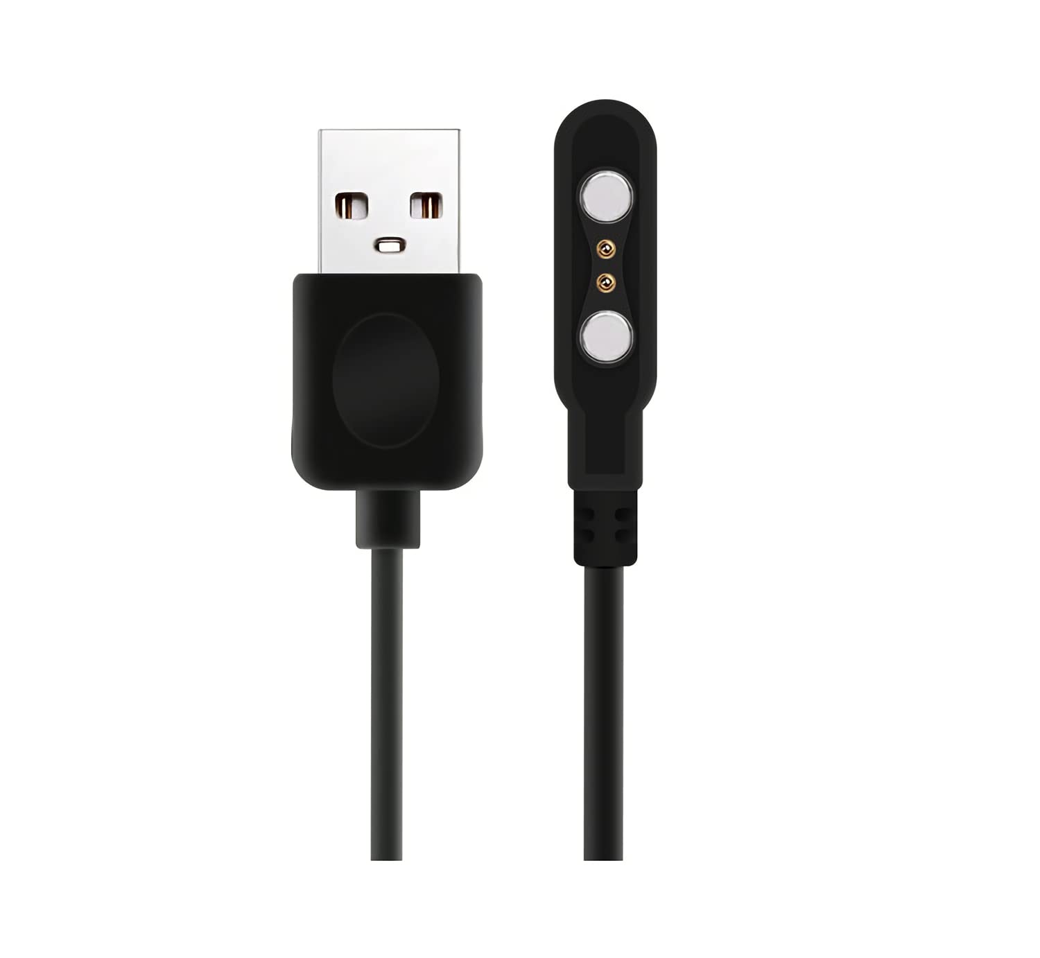 Smart Watch Universal Charger Motion Tracker Charger 2 pin 2.54mm- 2.84 mm Pin Pitch USB Smart Glasses Smart Watch Magnetic Charging Cable Smartwatch Accessories 2 FT/60 cm