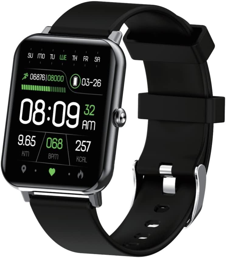 Gowqino Smart Watch Fitness Tracker for Women Men, Fitness Watch with Heart Rate, Blood Pressure, Sleep Monitor, 1.69" Touch Screen Smartwatch for iPhone Android Phone IP68 Waterproof,