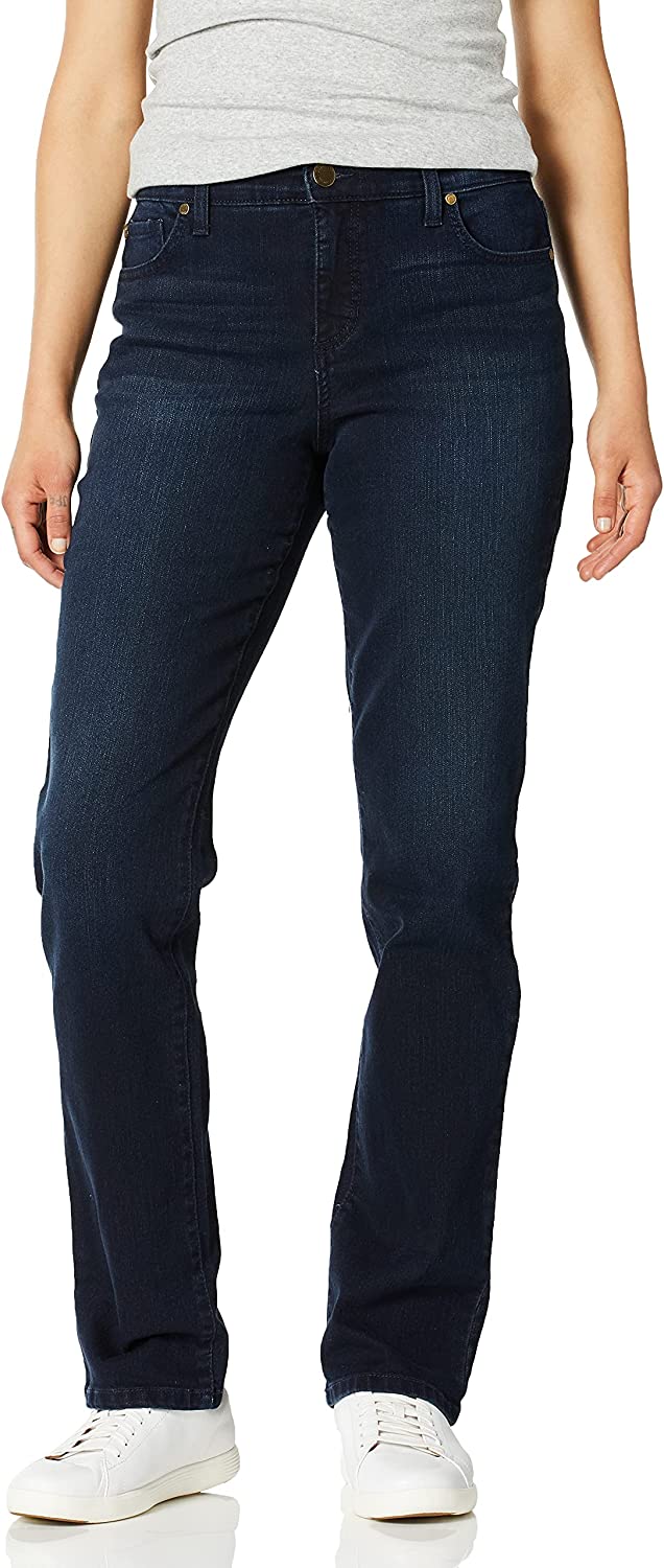 Bandolino Women's Mandie Signature Fit High Rise Straight Leg Jean