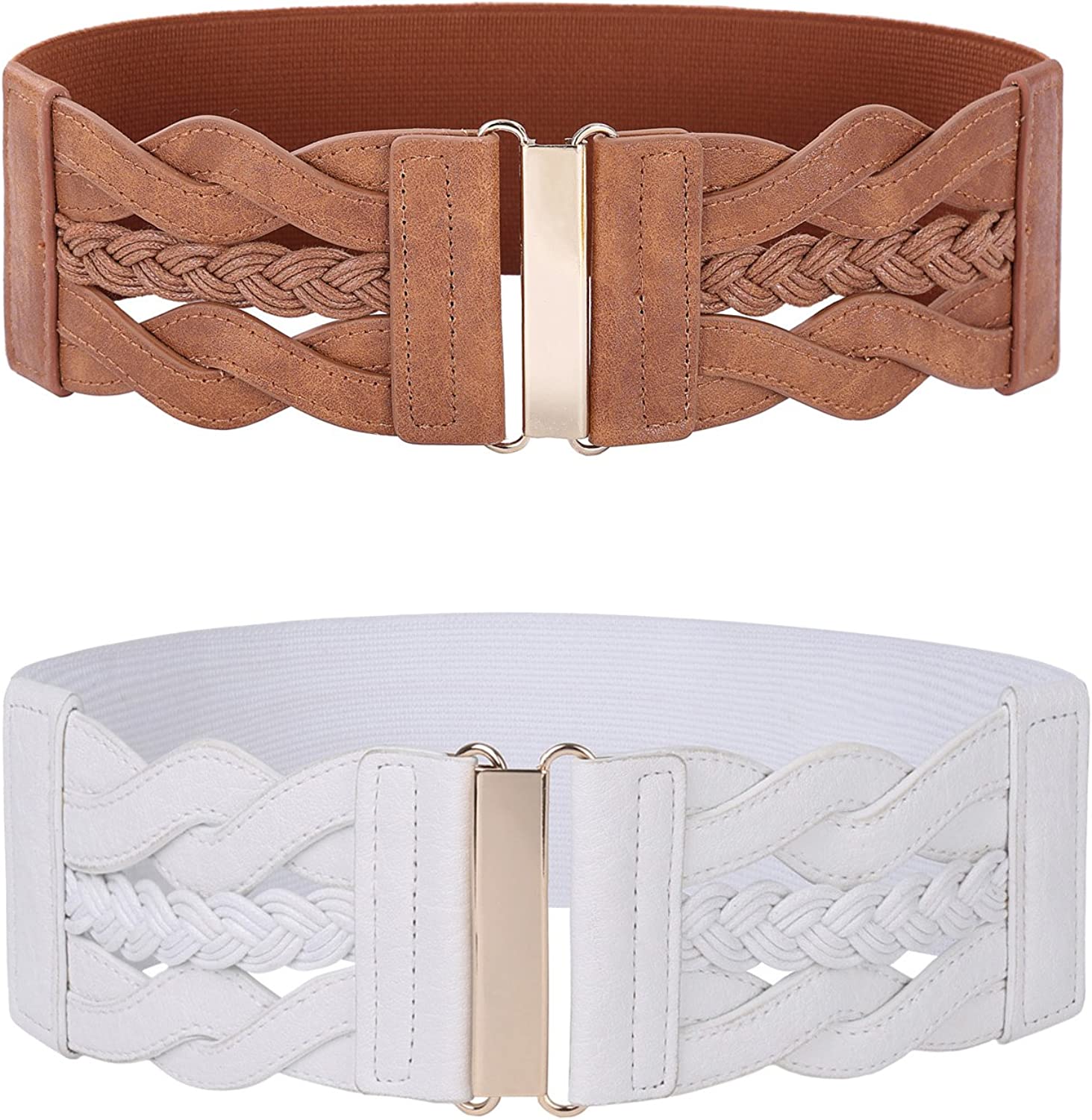 GRACE KARIN Women's Elastic Vintage Belt Stretchy Retro Wide Waist Cinch Belt