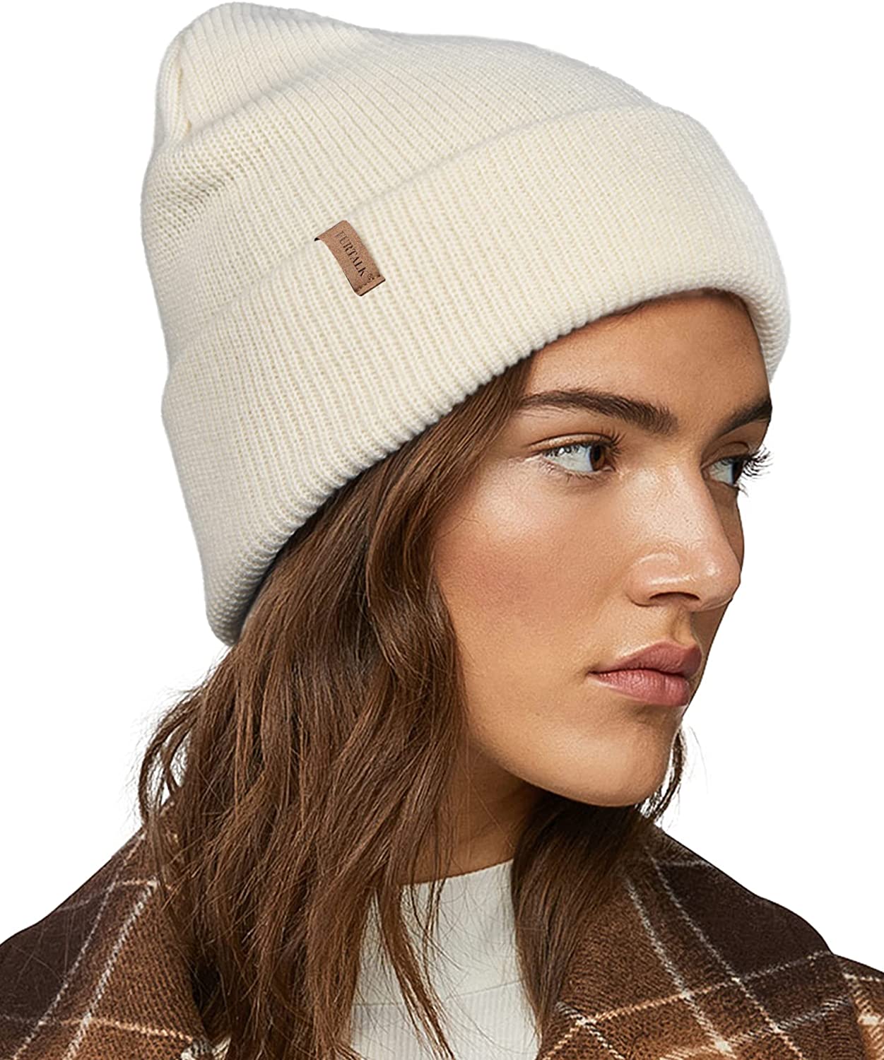 FURTALK Beanie Hats for Women Men Winter Hats Womens Knitted Slouchy Beanies Cuffed Skull Cap Warm Ski Hat