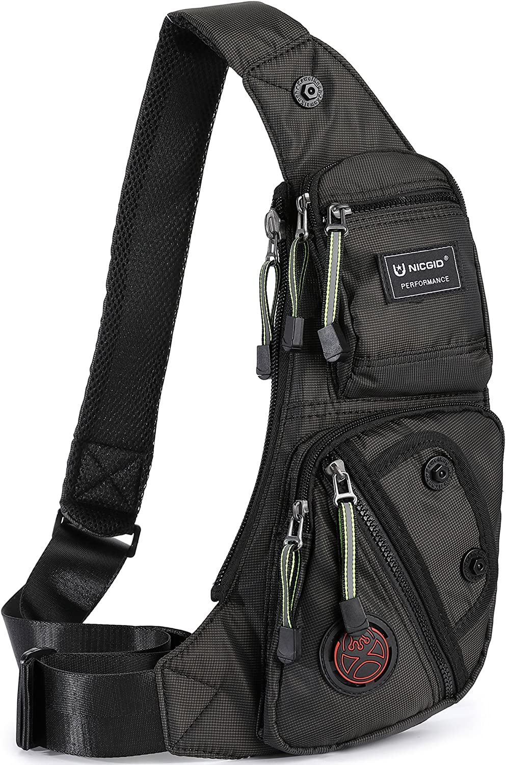 Nicgid Sling Bag Chest Shoulder Backpack Fanny Pack Crossbody Bags for Men