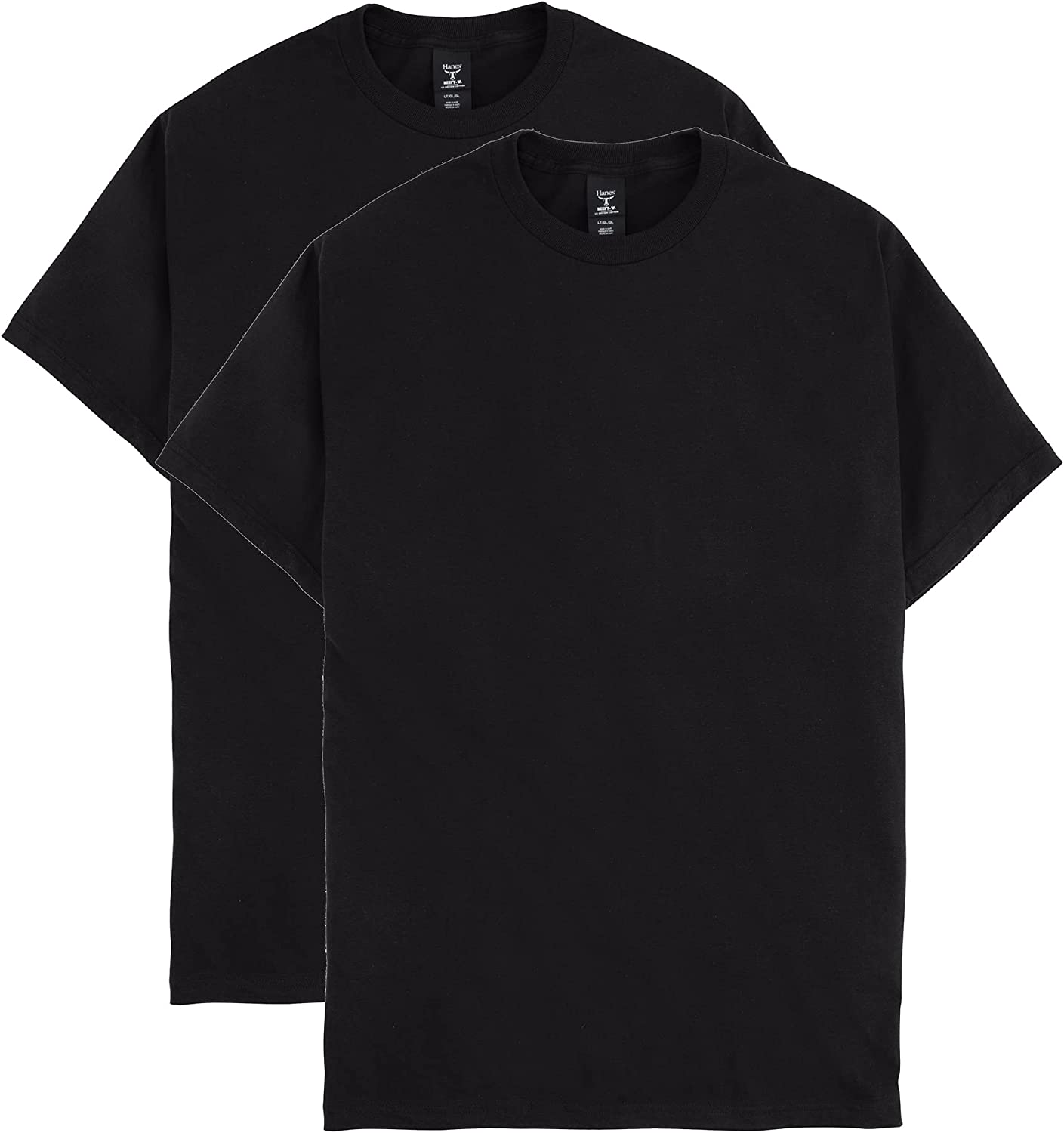 Hanes Essentials Men's T-Shirt Pack, Men's Short Sleeve Tees, Crewneck Cotton T-Shirts for Men, Value Pack